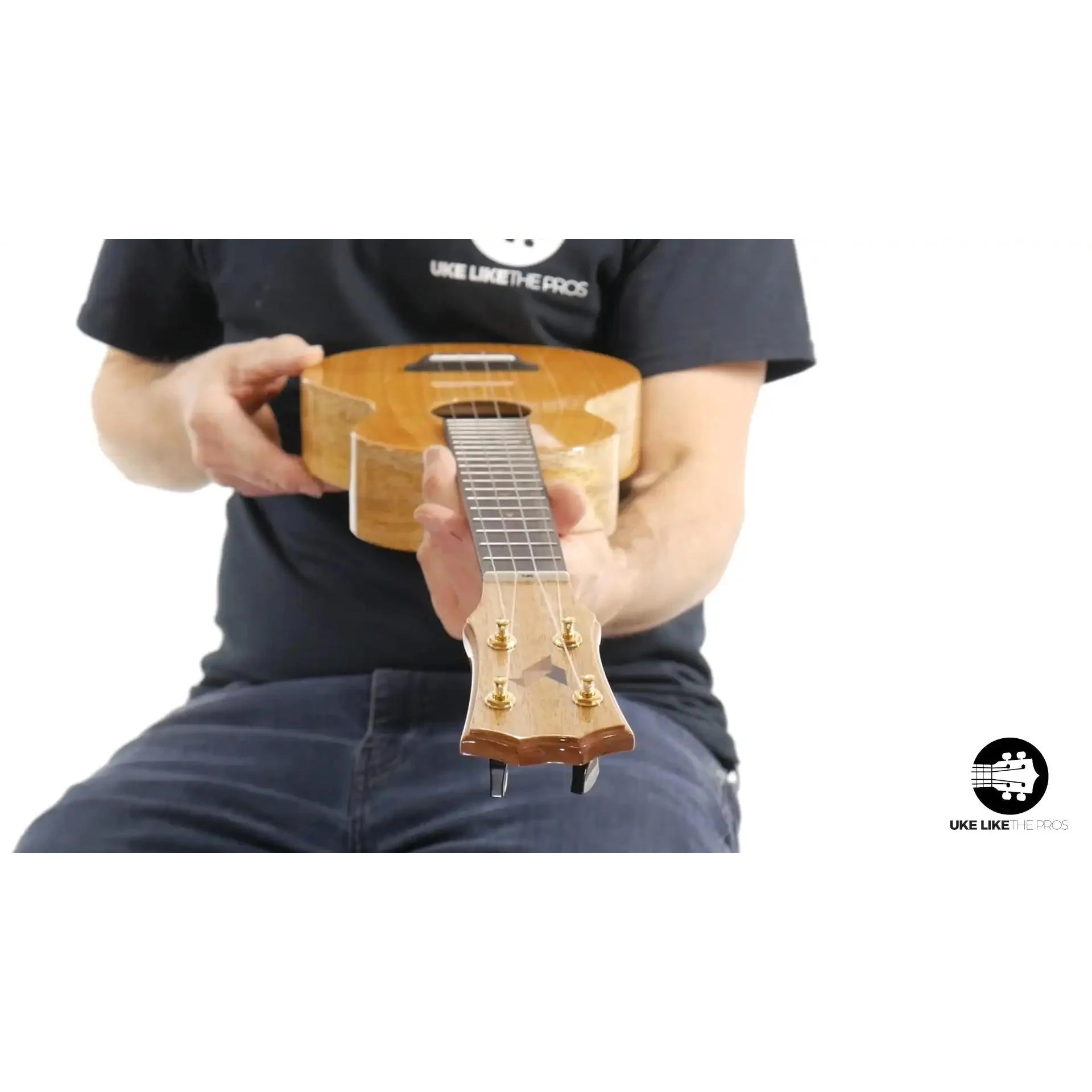 Rebel Double Creme Long Neck Concert Ukulele Mango "Oingo Boingo" - Image 9
