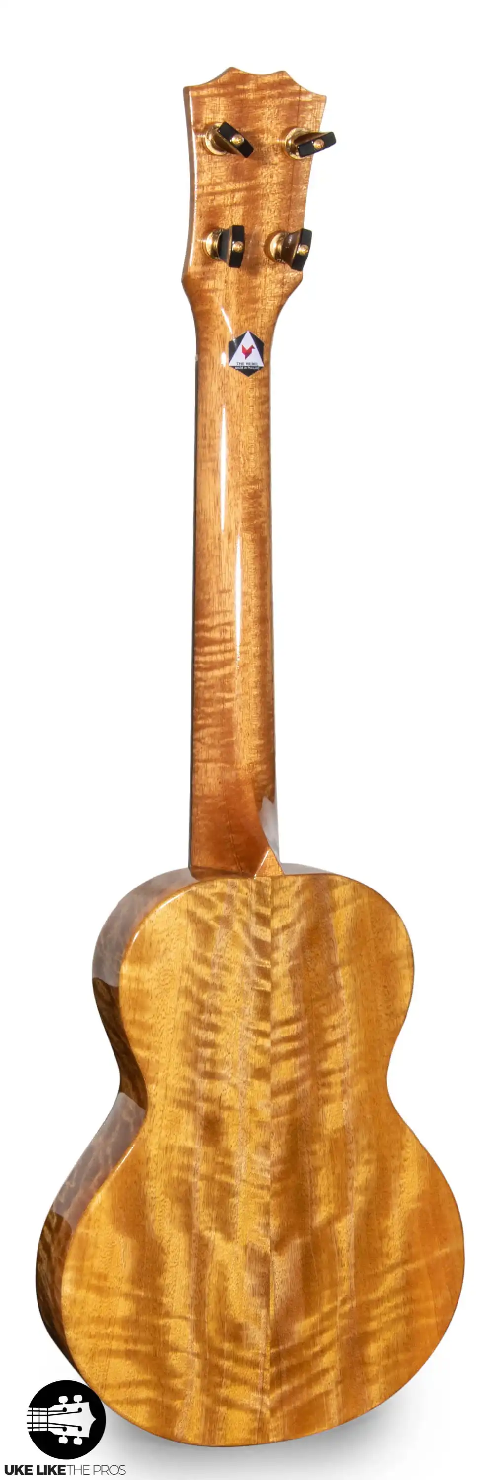 Rebel Double Creme Longneck Super Concert Slimline Ukulele Solid Mango “Deebo” - Image 4