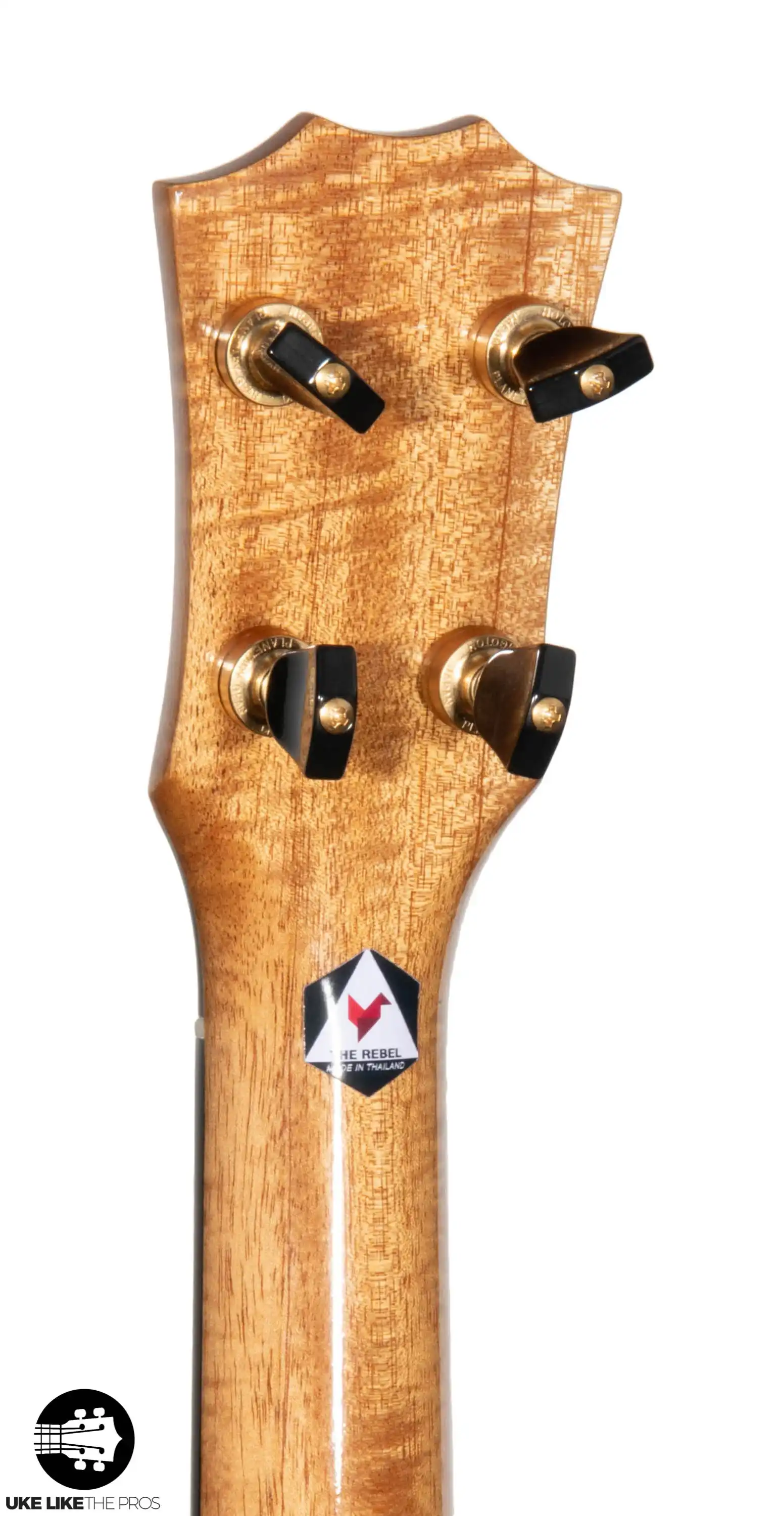 Rebel Double Creme Longneck Super Concert Slimline Ukulele Solid Mango “Deebo” - Image 7