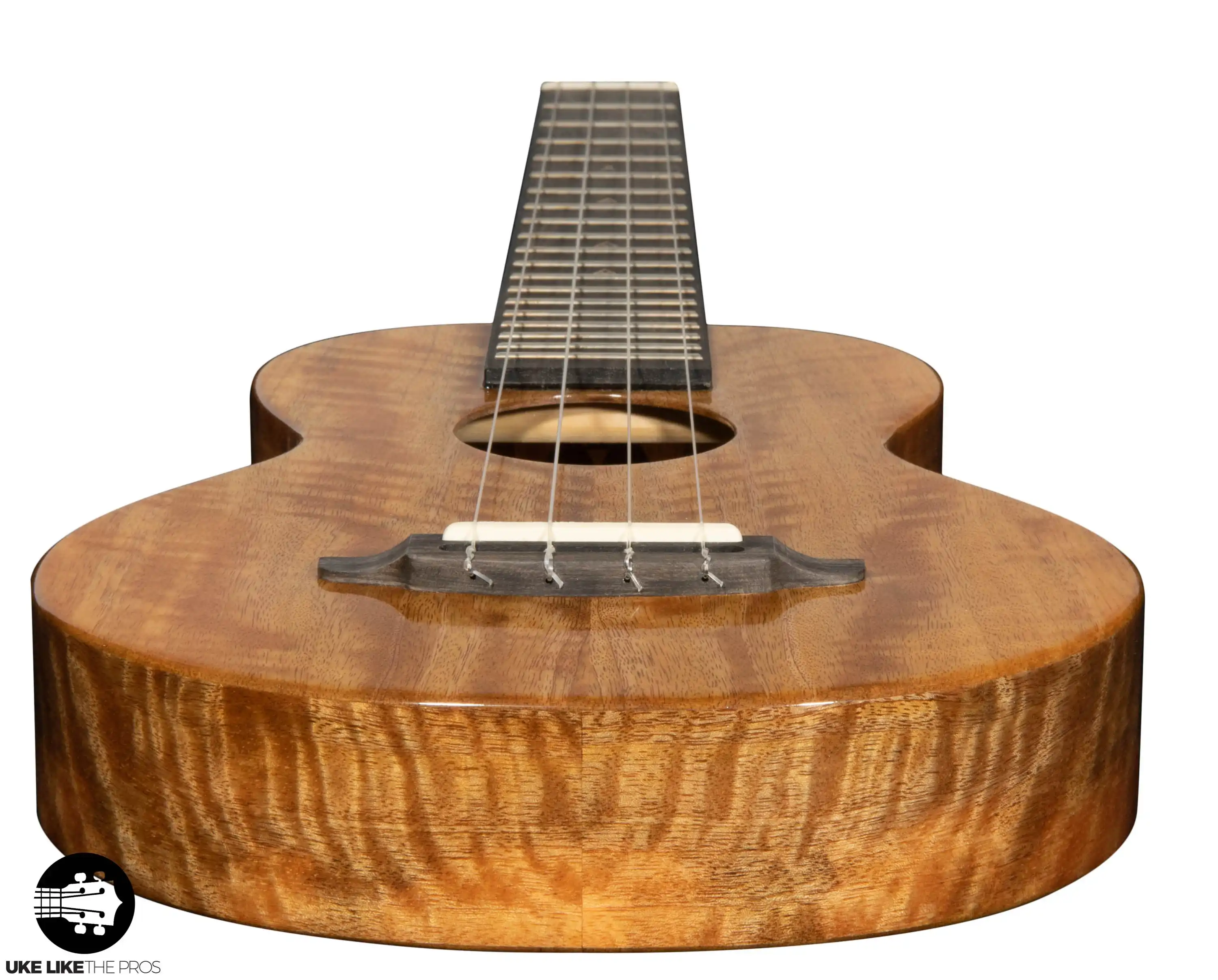 Rebel Double Creme Longneck Super Concert Slimline Ukulele Solid Mango “Deebo” - Image 8