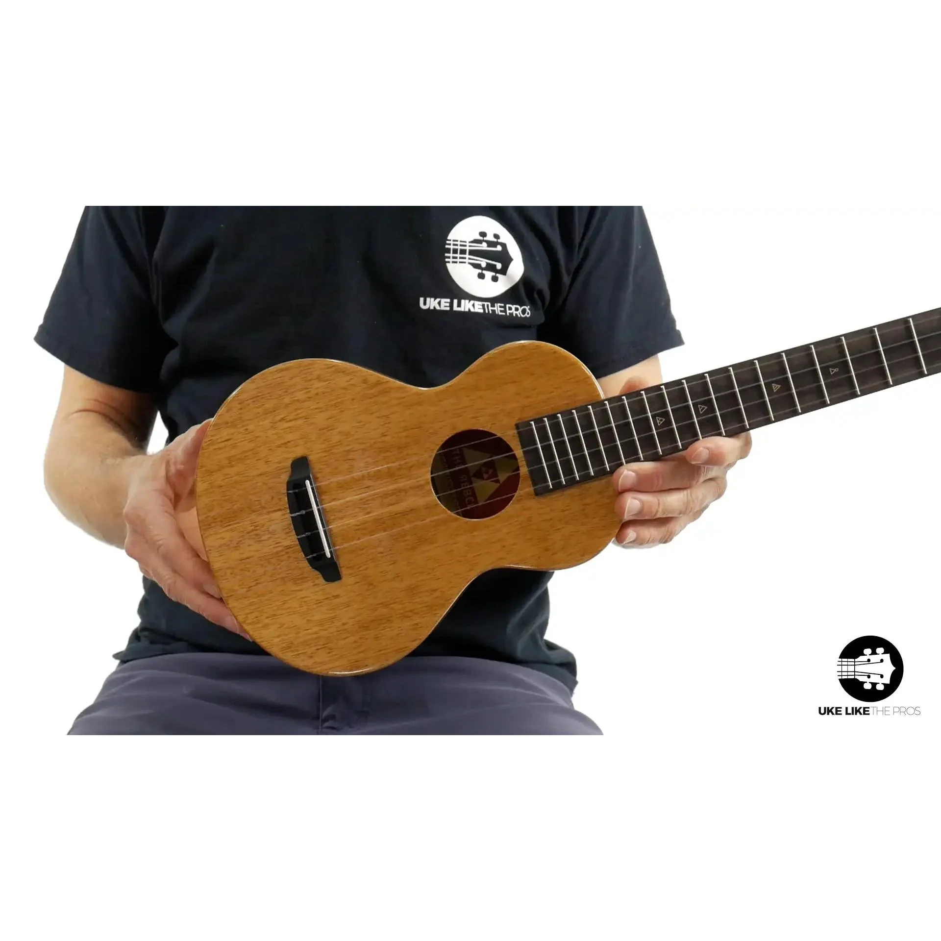 Rebel Double Creme Mango Super Concert Ukulele "Avril" - Image 10