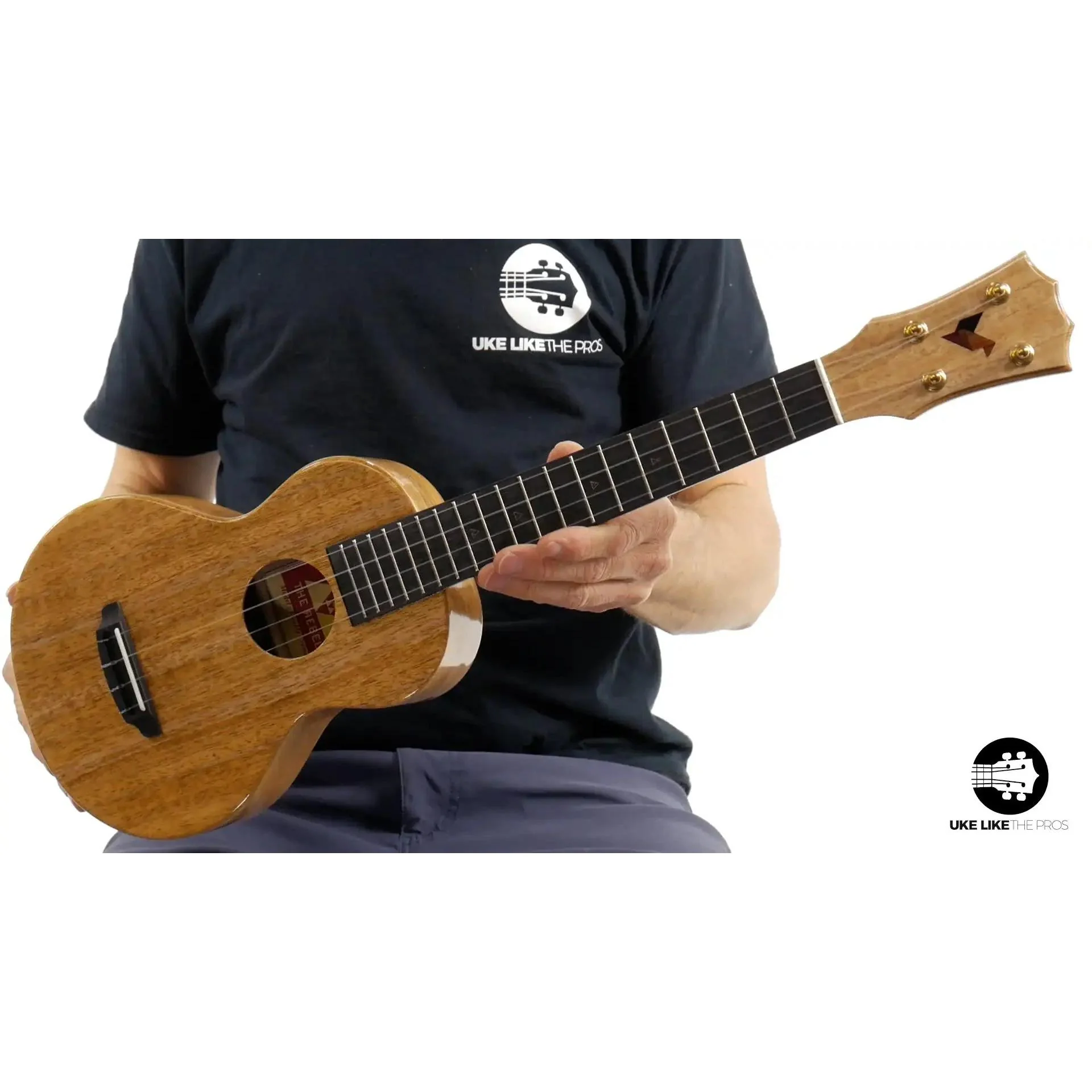 Rebel Double Creme Mango Super Concert Ukulele "Carolina" - Image 11