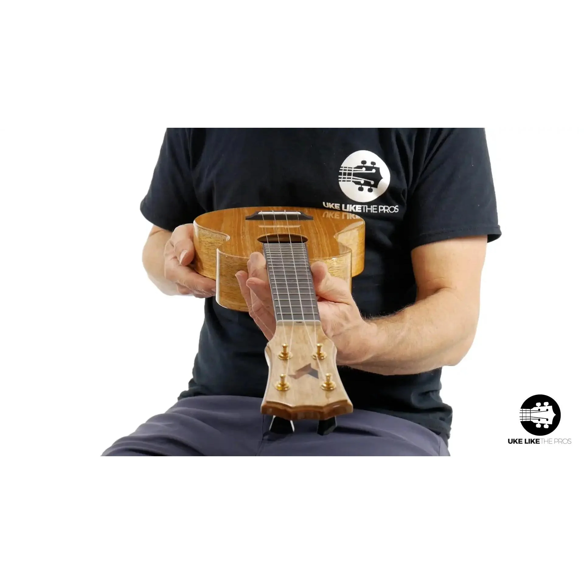 Rebel Double Creme Mango Super Concert Ukulele "Carolina" - Image 5