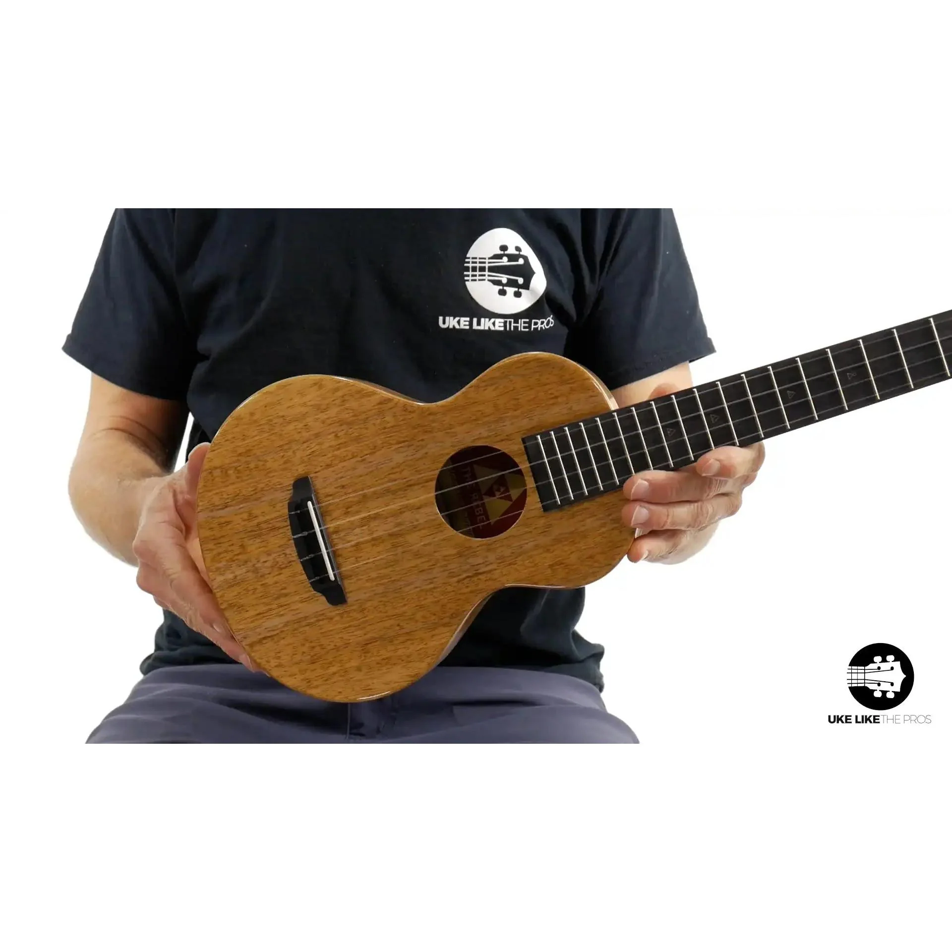 Rebel Double Creme Mango Super Concert Ukulele "Carolina" - Image 9
