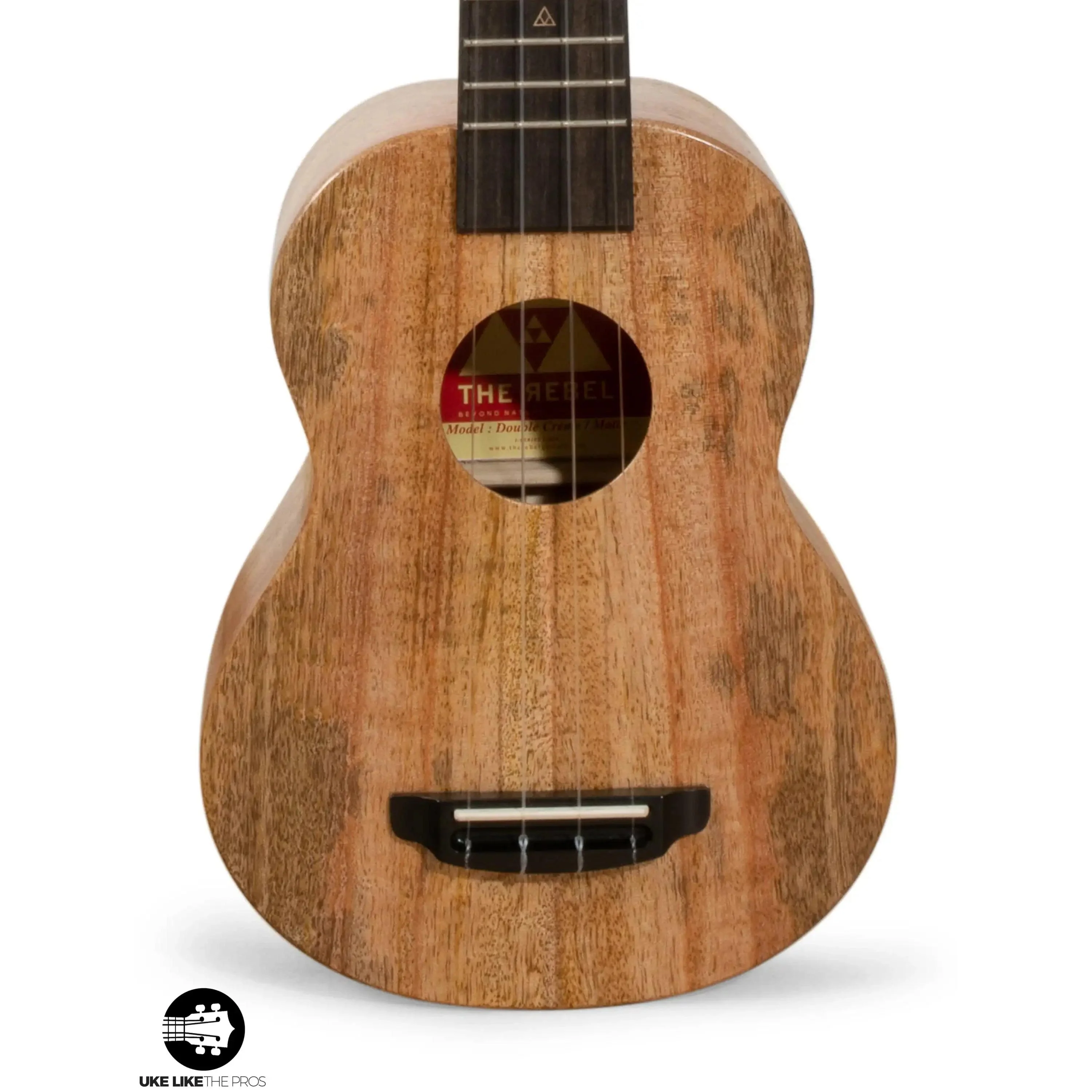 Rebel Double Creme Soprano Ukulele Mango "Halliday" Satin Finish - Image 5