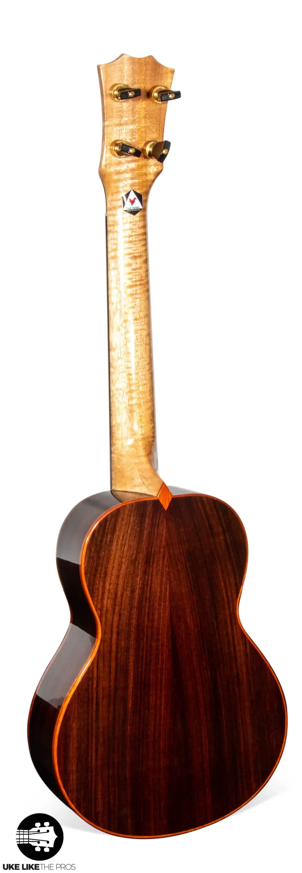 Rebel Double Invictus Tenor Ukulele Solid Cedar Top Rosewood "Finnigan" - Image 4
