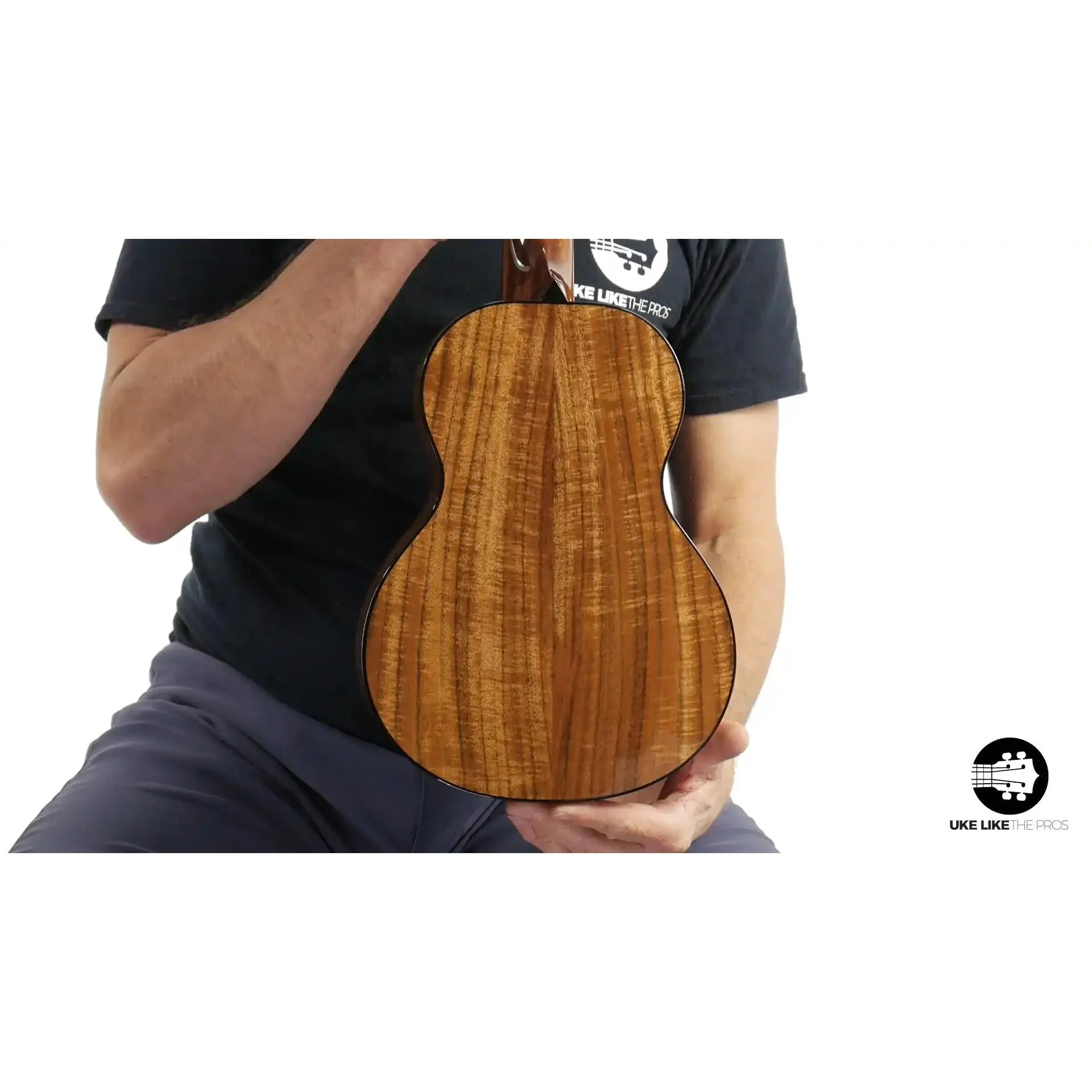 Rebel Pluto Tenor Ukulele Solid Spruce Top and Curly Acacia "Imperial Guard" - Image 2