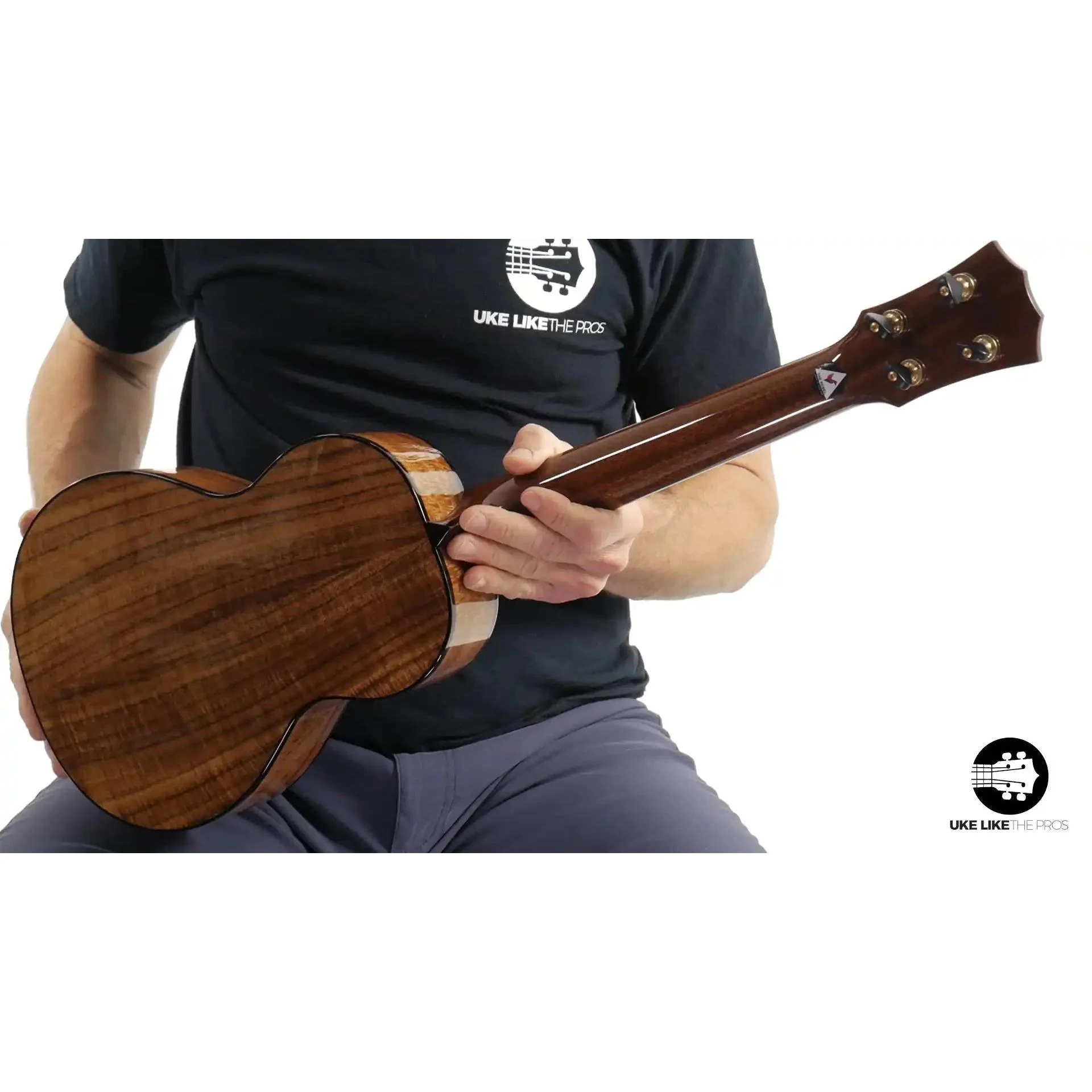 Rebel Pluto Tenor Ukulele Solid Spruce Top and Curly Acacia "Imperial Guard" - Image 4