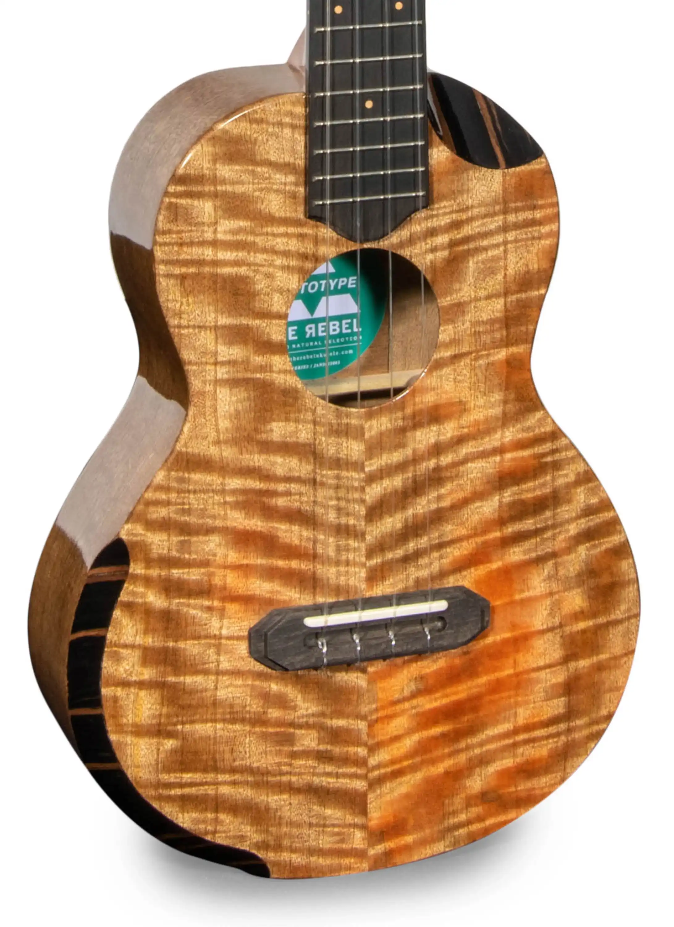 Rebel Prototype Double Creme Armrest Tenor Ukulele Solid Mango “Emmitt”