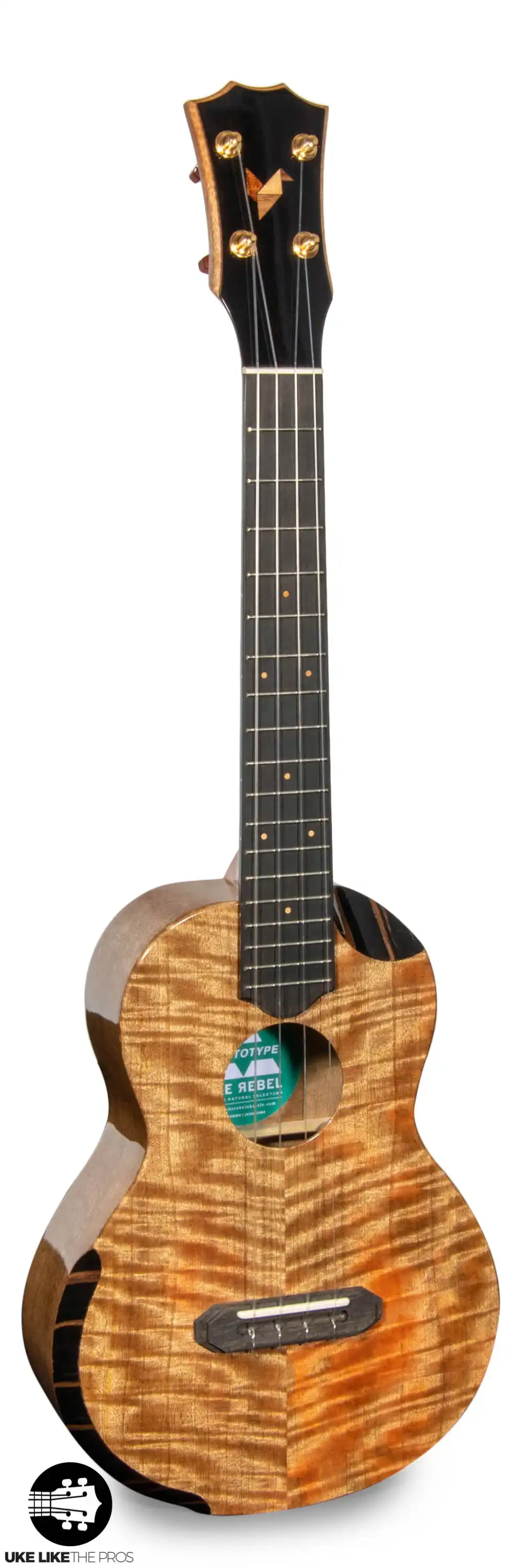 Rebel Prototype Double Creme Armrest Tenor Ukulele Solid Mango “Emmitt” - Image 3
