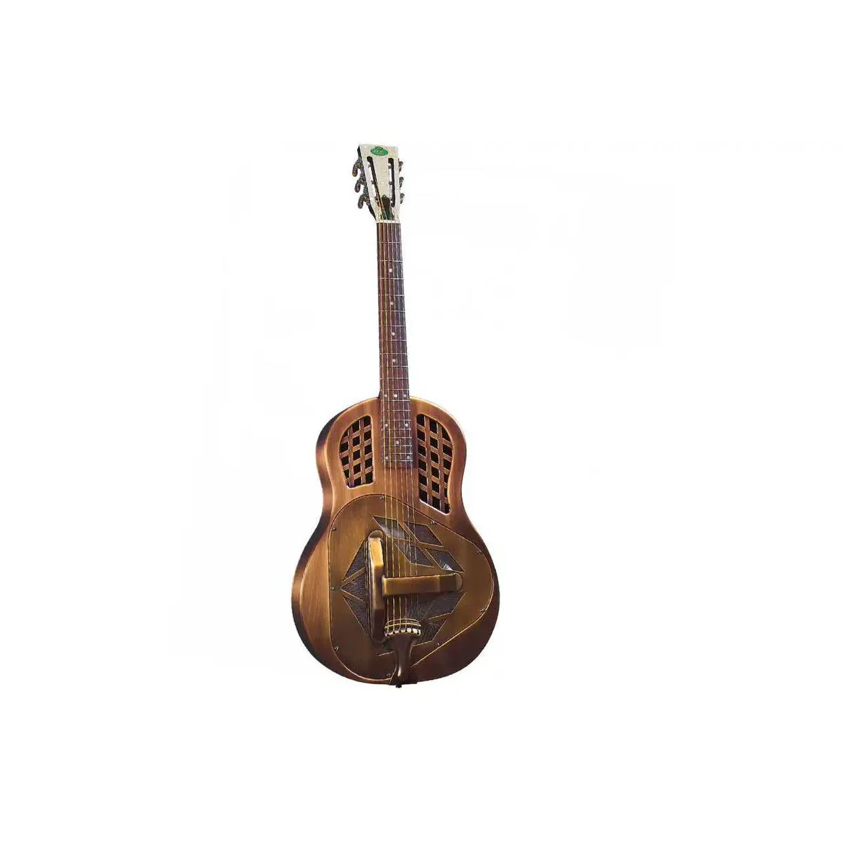 Regal RC-56 Copper Plated Brass Tricone Resophonic Guitar - Image 3