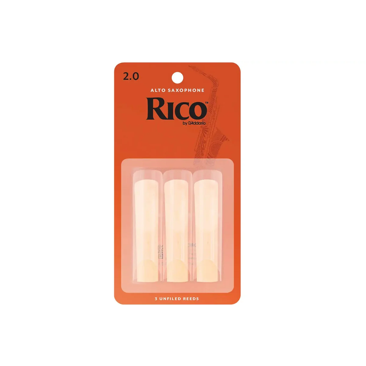 Rico by D'Addario Alto Saxophone Reeds Strength 2.0 - 3 Pack