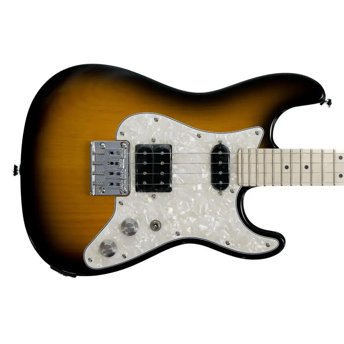 Risa ST-432-SB Strat-Style Electric Tenor Ukulele - Sunburst