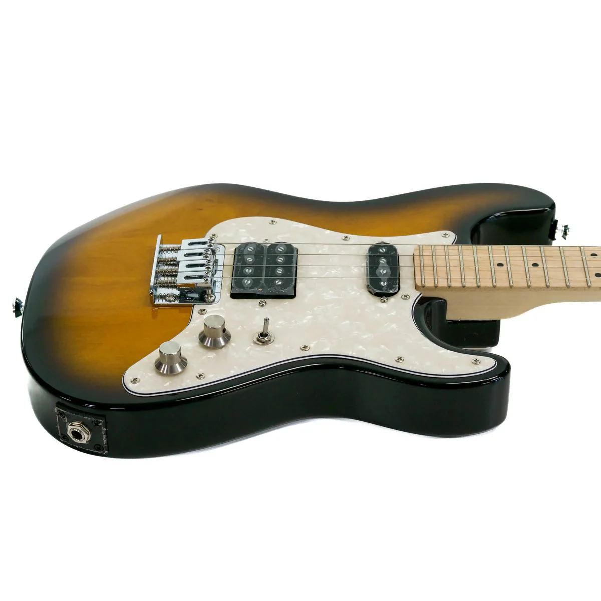 Risa ST-432-SB Strat-Style Electric Tenor Ukulele - Sunburst - Image 3