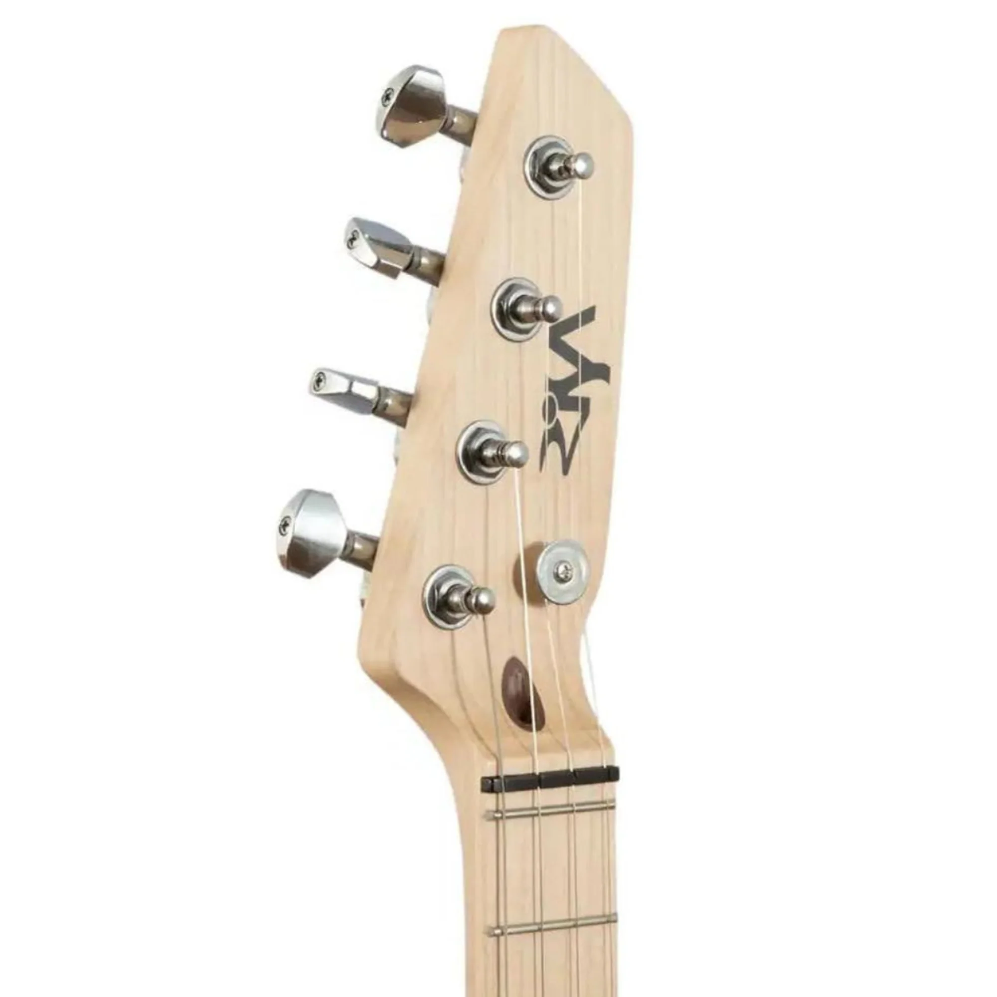 Risa TE-432-BL Tele Style Steel String Electric Tenor Ukulele - Black - Image 5