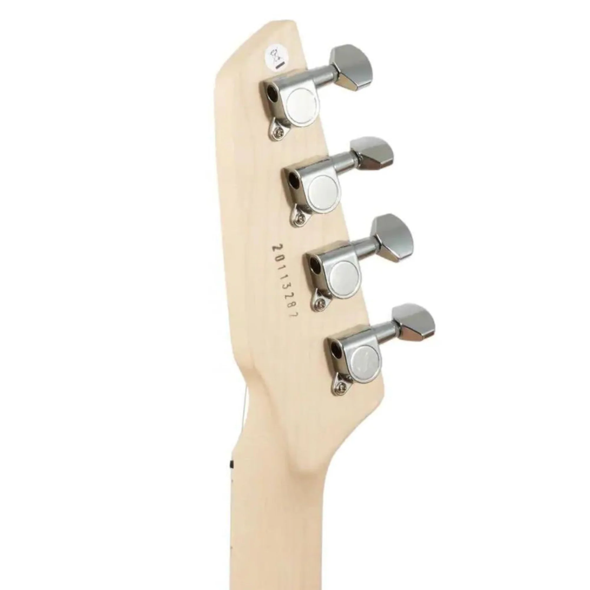 Risa TE-432-BL Tele Style Steel String Electric Tenor Ukulele - Black - Image 6