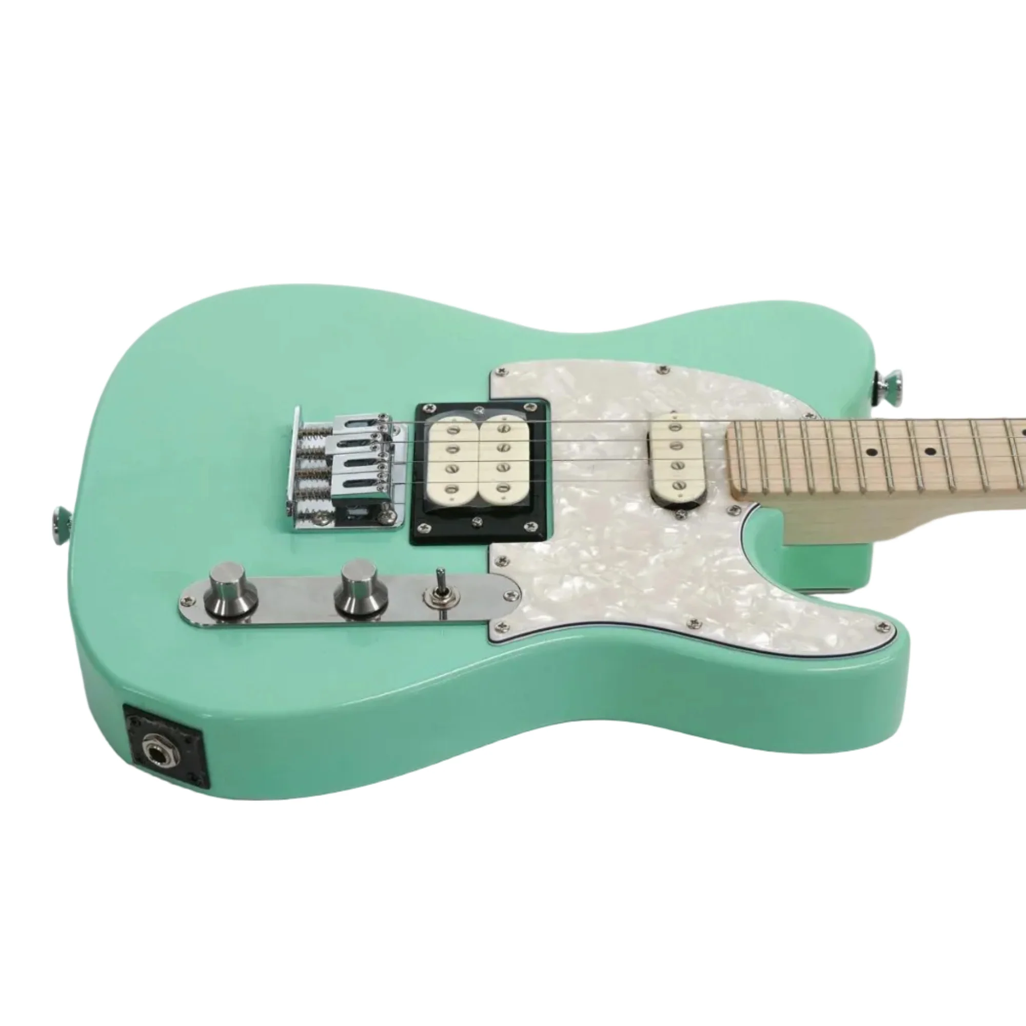 Risa TE-432-SG Tele-Style Electric Tenor Ukulele - Sea Foam Green - Image 3