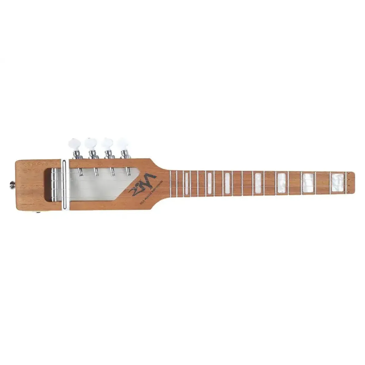 Risa UKS432WA Walnut Travel Stick Electric Tenor Ukulele - Image 4