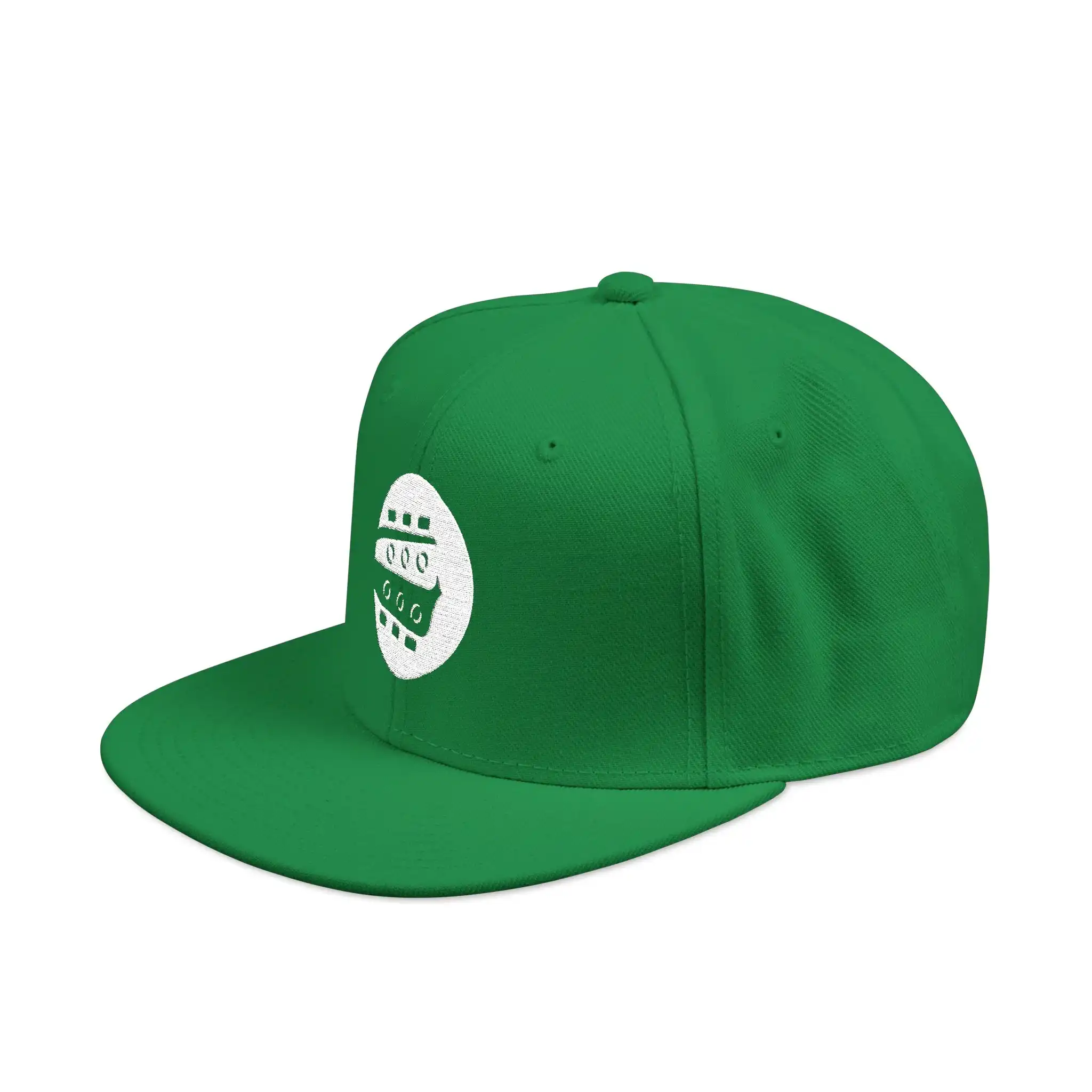 Rock Like The Pros Embroidered Snapback Hat - White Logo - Image 12