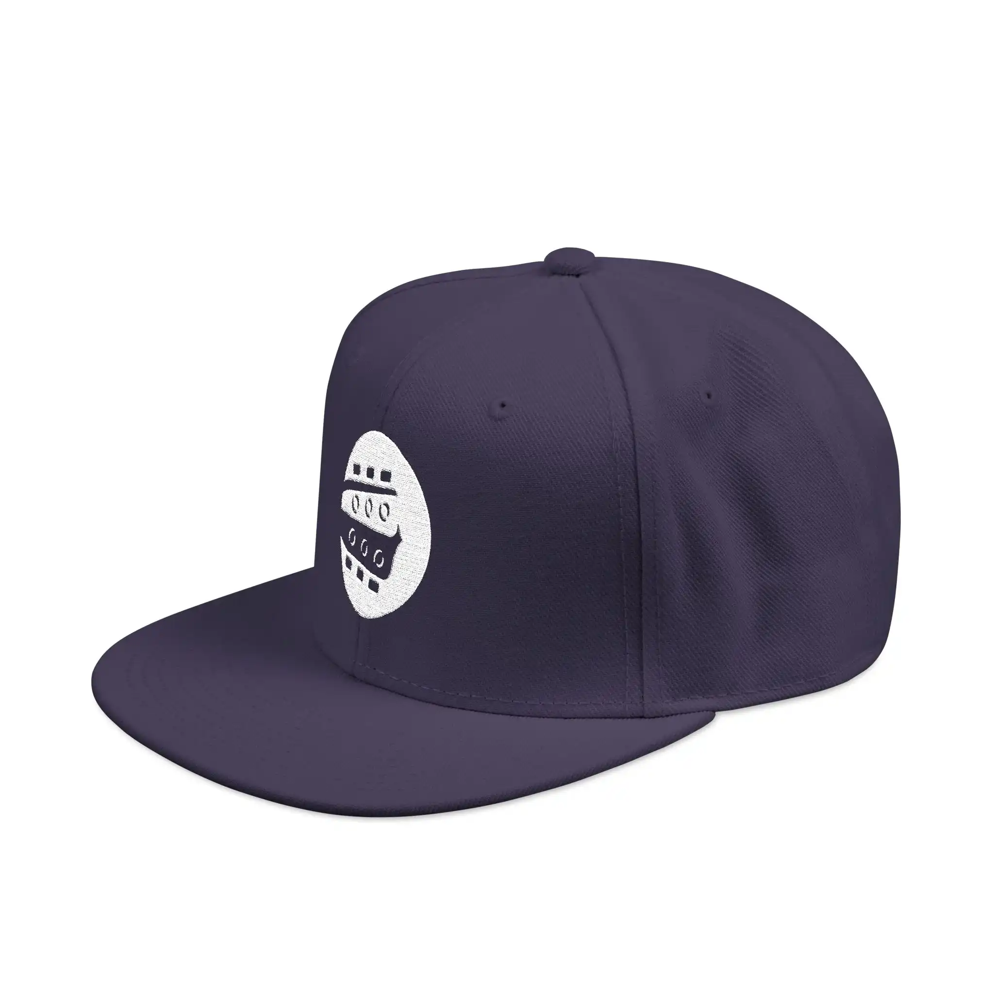Rock Like The Pros Embroidered Snapback Hat - White Logo - Image 13