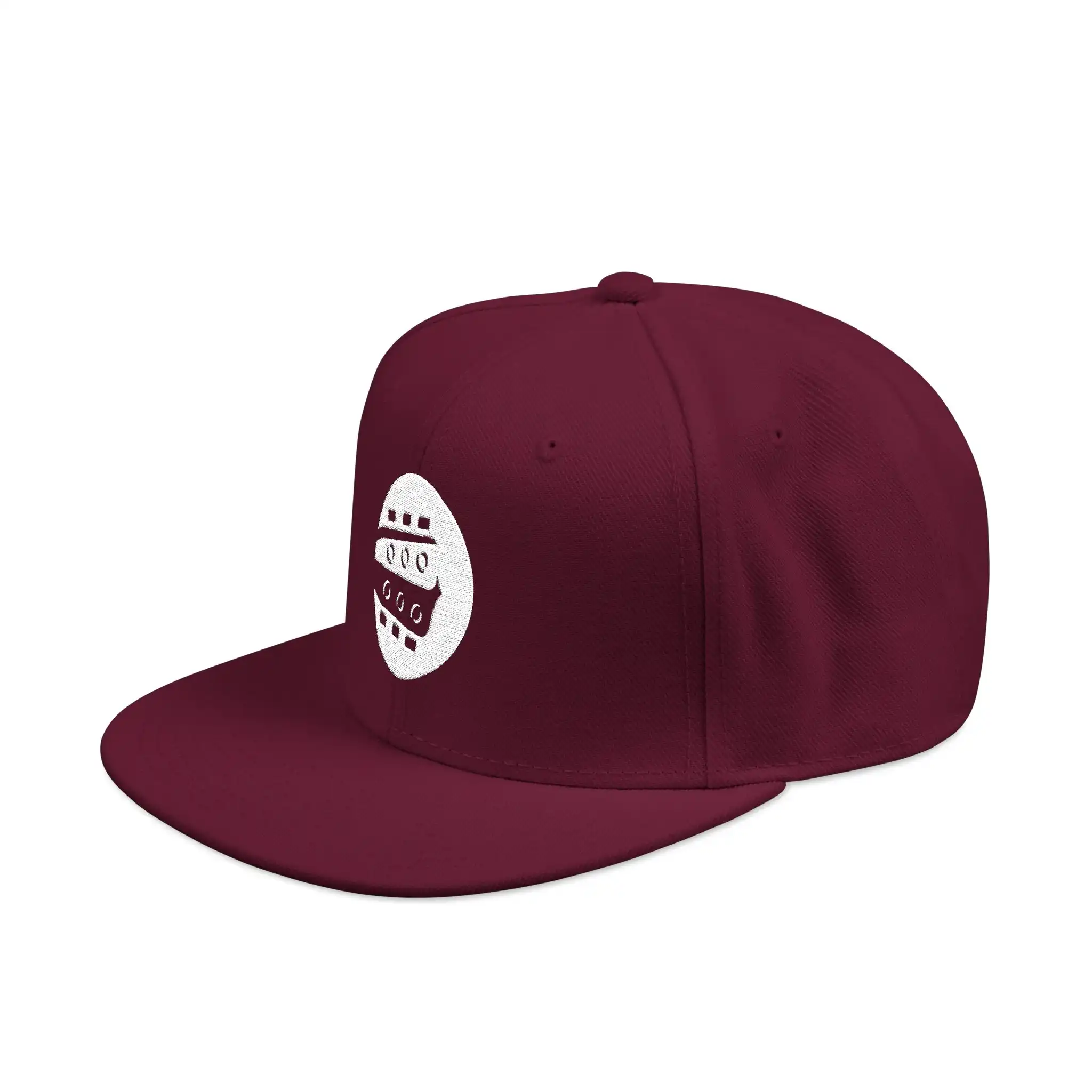 Rock Like The Pros Embroidered Snapback Hat - White Logo - Image 15