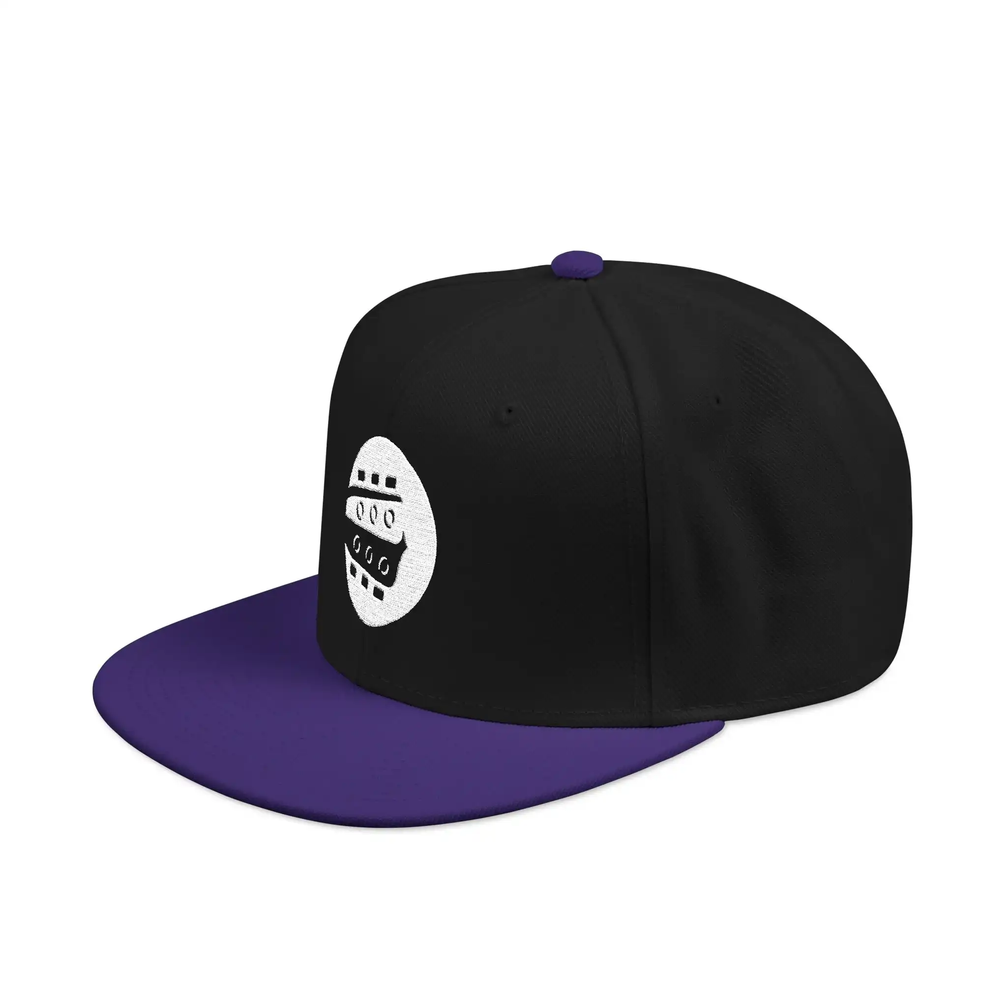 Rock Like The Pros Embroidered Snapback Hat - White Logo - Image 8