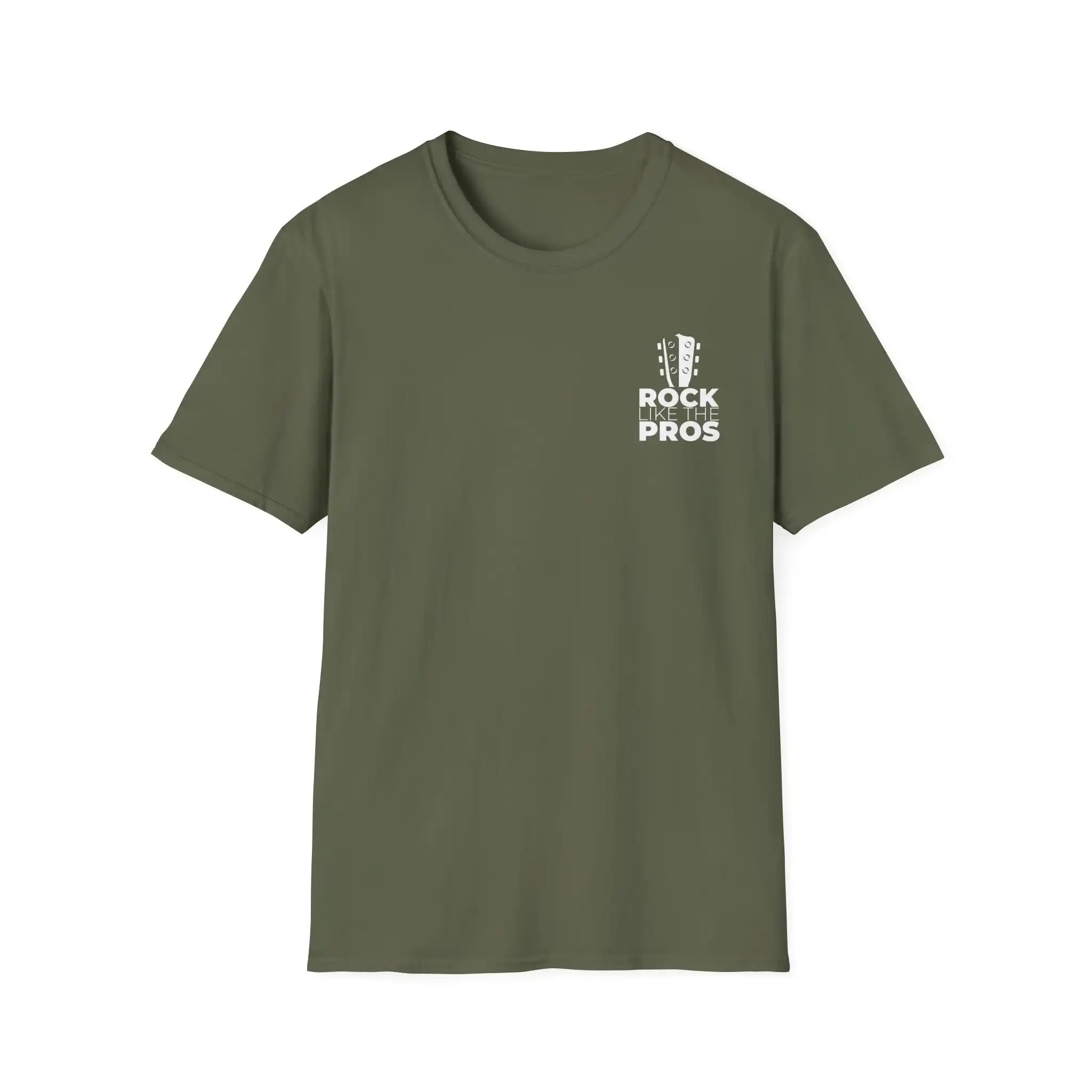 Rock Like The Pros T-Shirt - White Logo - Image 2