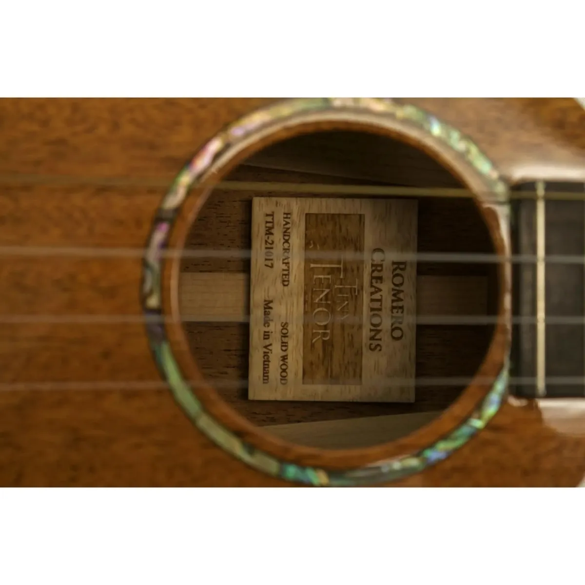 Romero Creations RC-TT-M Solid Mahogany Tiny Tenor Ukulele - Image 3