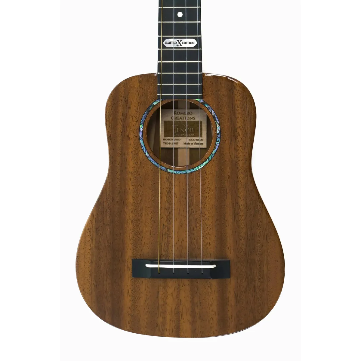 Romero Creations RC-TTD-P Phoenix Wood Tiny Tenor Dreadnought Ukulele