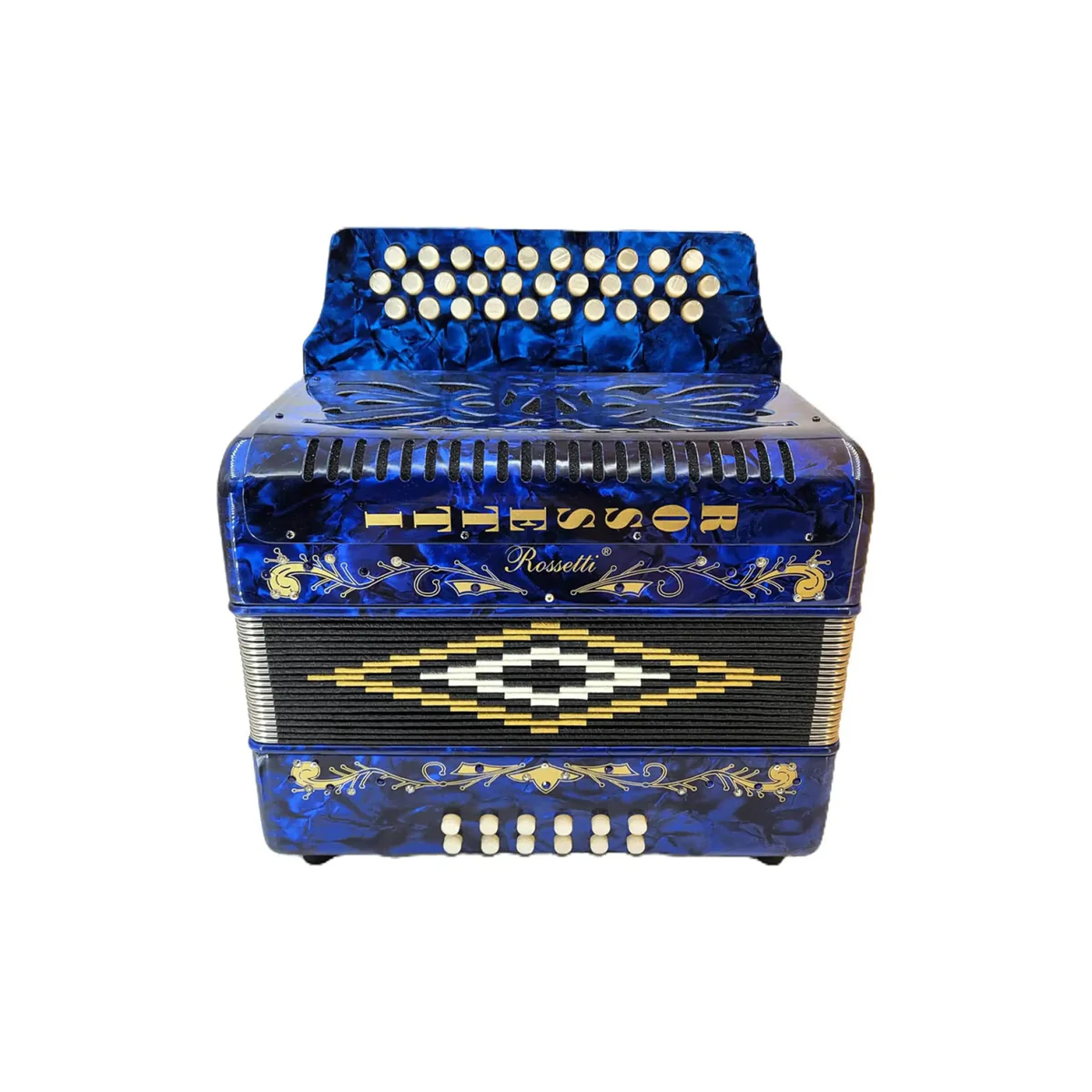 Rossetti 3112-GCF-BU 31 Button Diatonic Button Accordion - Key of GCF - Image 2