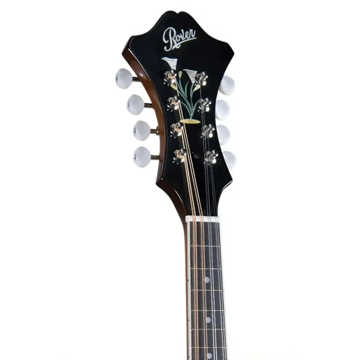Rover RM-80S Deluxe Traditional Burgundy Burst A-Model Mandolin - Image 5