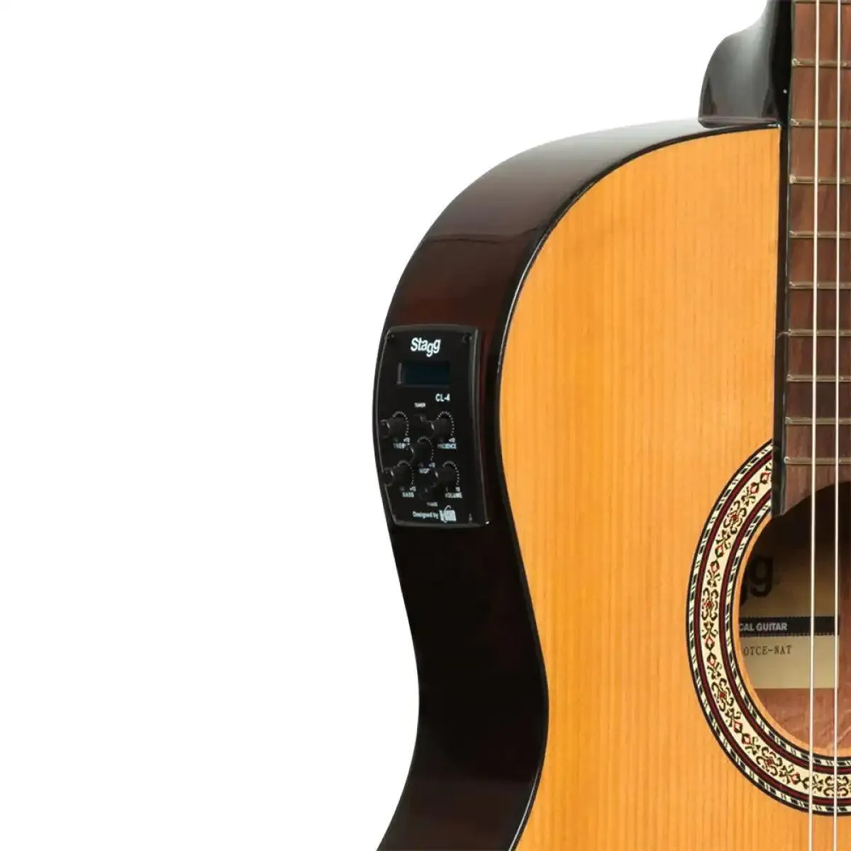 Stagg SCL60 TCE Acoustic-Electric Classical Guitar - Natural - Image 7