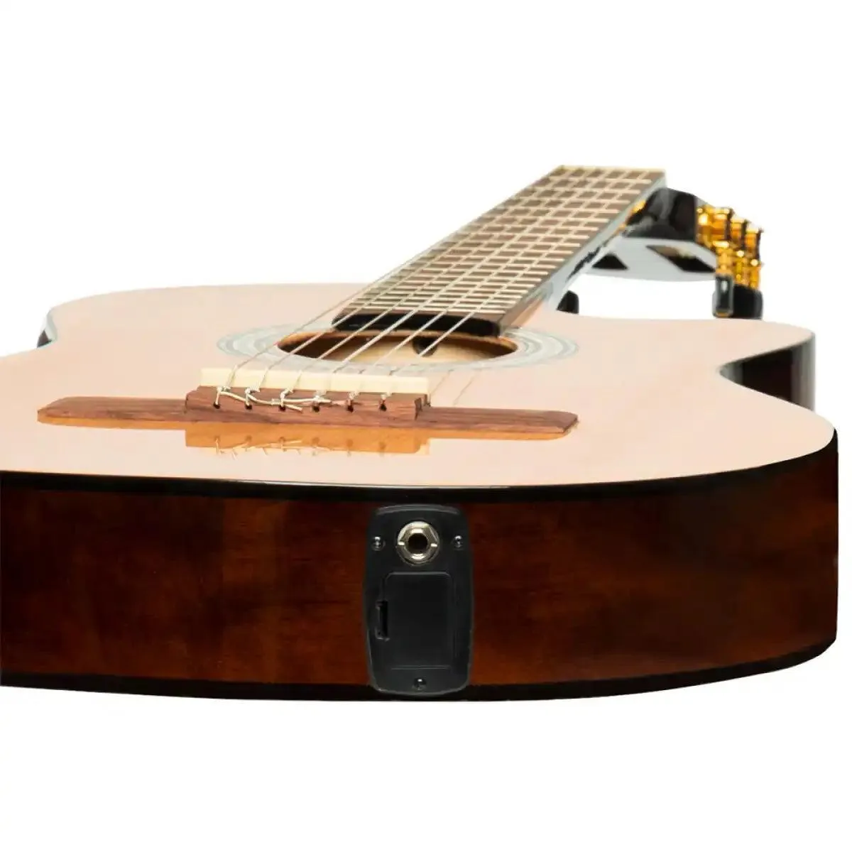 Stagg SCL60 TCE Acoustic-Electric Classical Guitar - Natural - Image 8