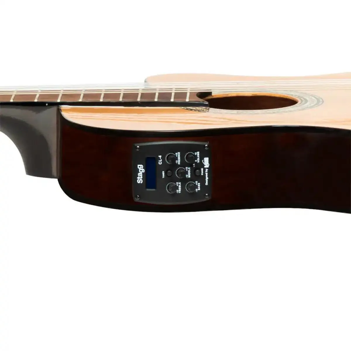 Stagg SCL60 TCE Acoustic-Electric Classical Guitar - Natural - Image 9