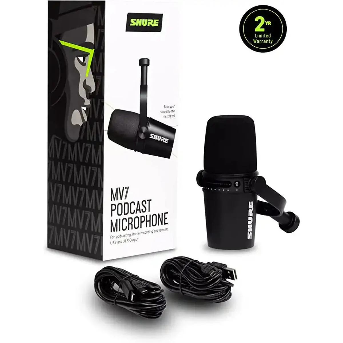 Shure MV7 USB Podcast Microphone - Black - Image 5