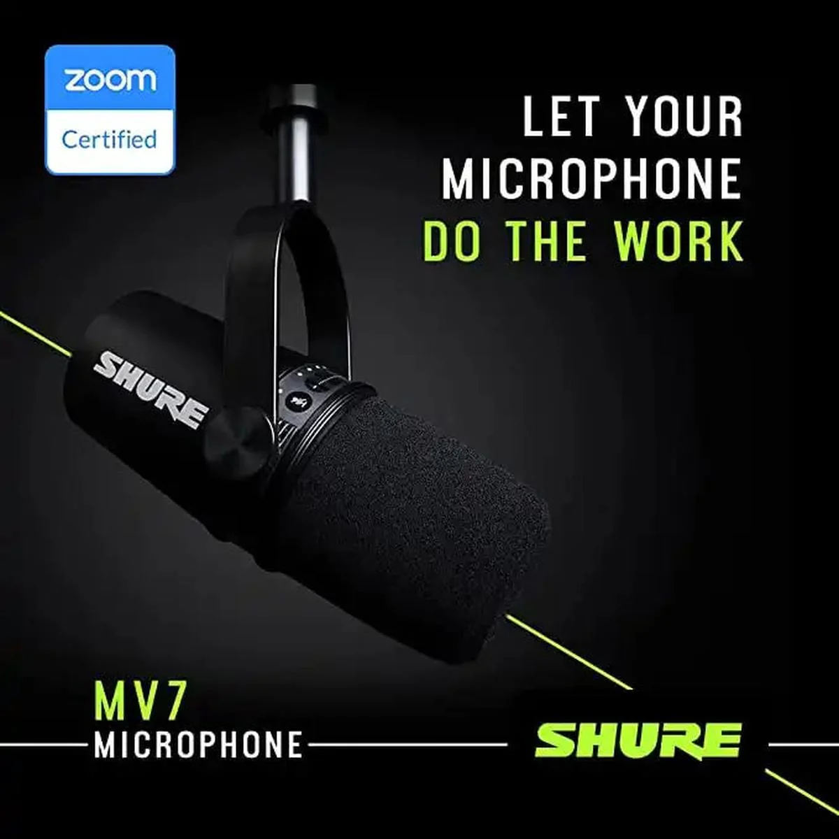 Shure MV7 USB Podcast Microphone - Black - Image 6