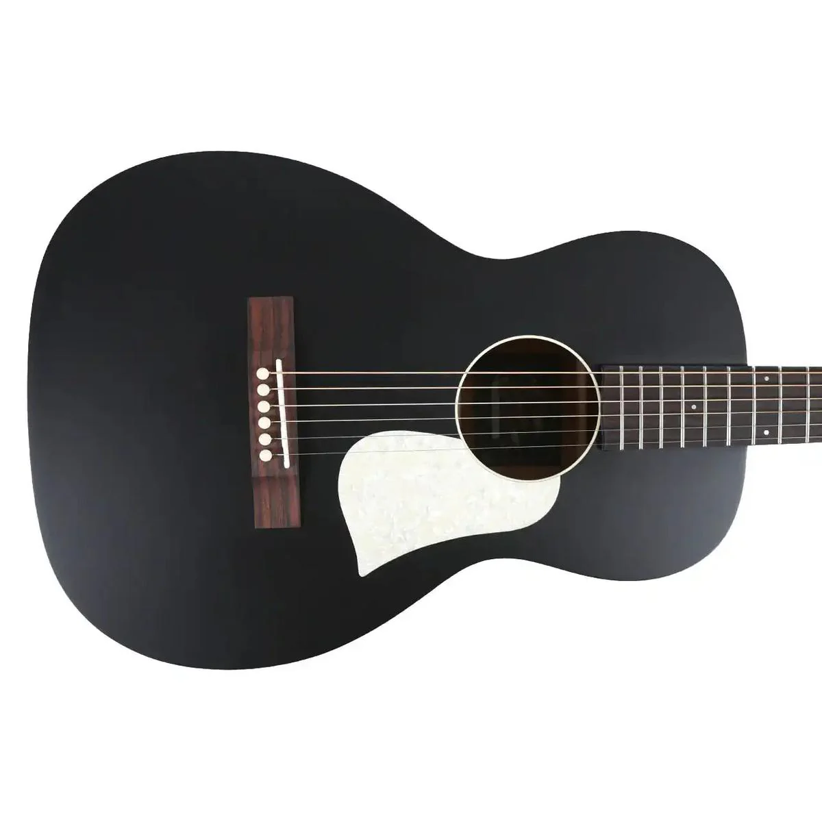 Singer P01-BLK Black Solid Sitka Spruce Parlor Acoustic Guitar