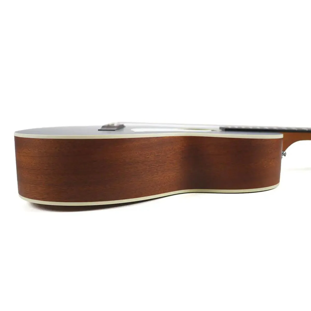 Singer P01-BLK Black Solid Sitka Spruce Parlor Acoustic Guitar - Image 3