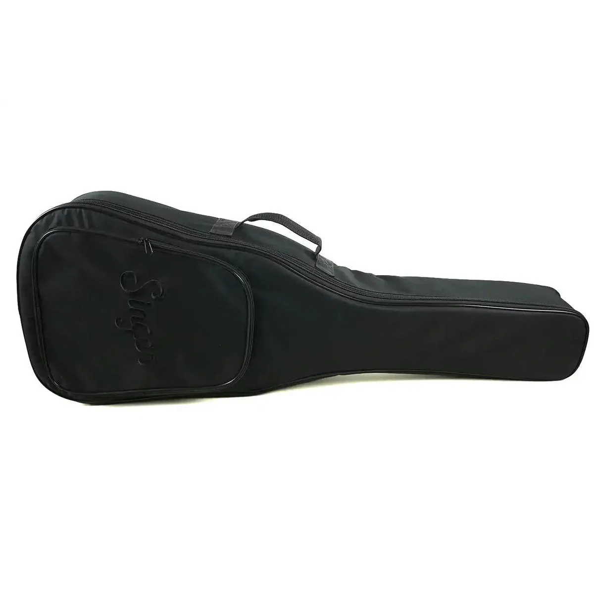 Singer P01-BLK Black Solid Sitka Spruce Parlor Acoustic Guitar - Image 5