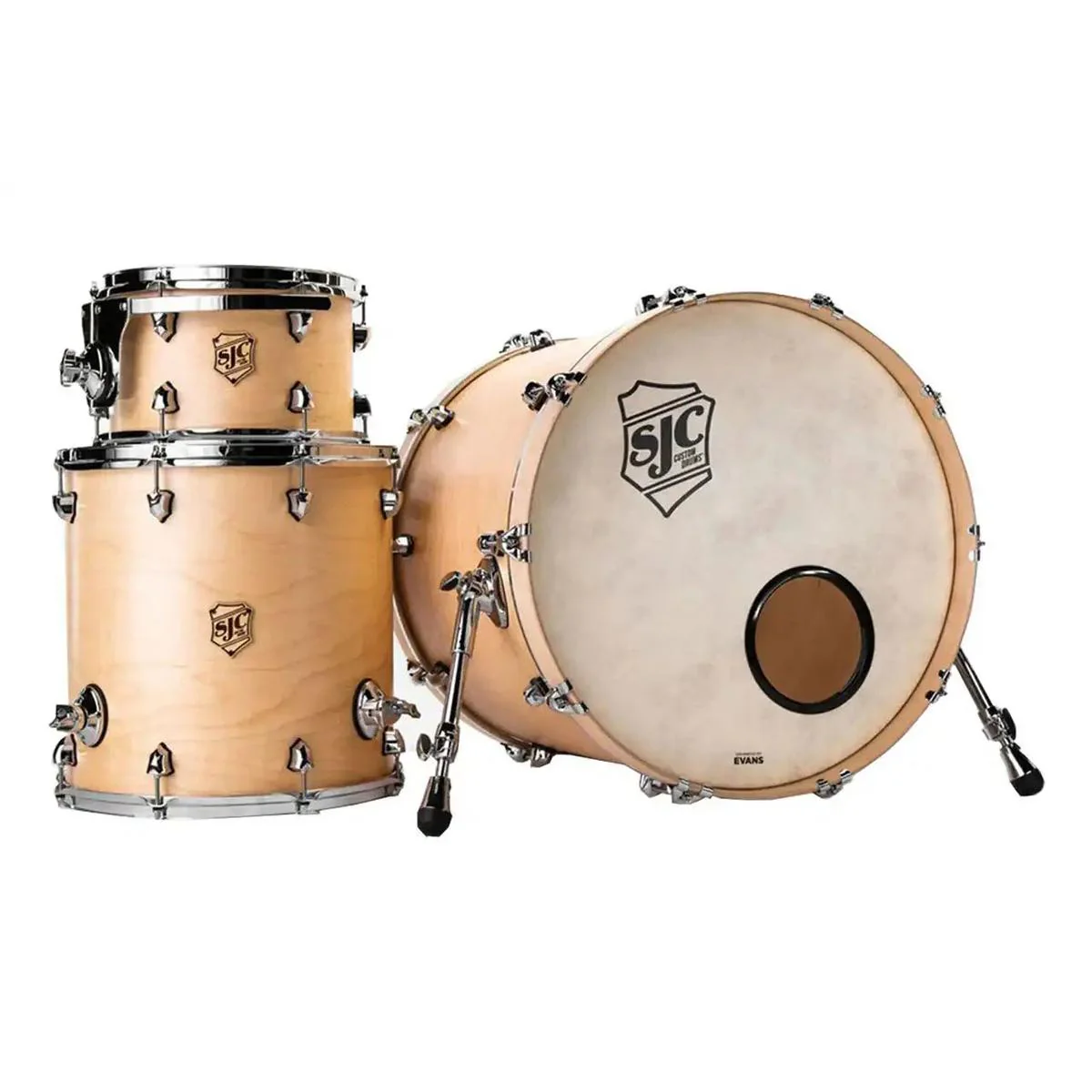 SJC T22K322NACH 3-Piece Tour Series Shell Pack - Natural
