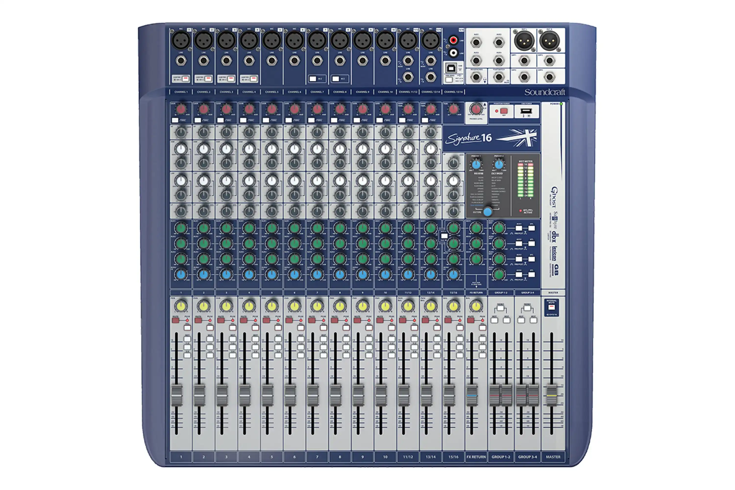 Soundcraft Signature 16-Channel Compact Analog Mixer w/ USB and Effects