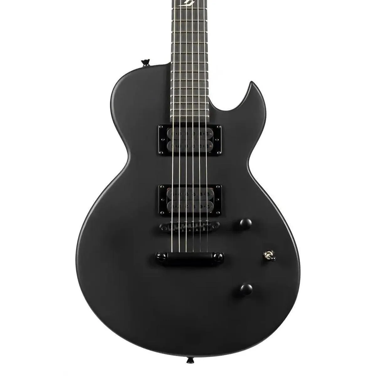 Spira L-400 MBK Satin Black Solid Body Electric Guitar