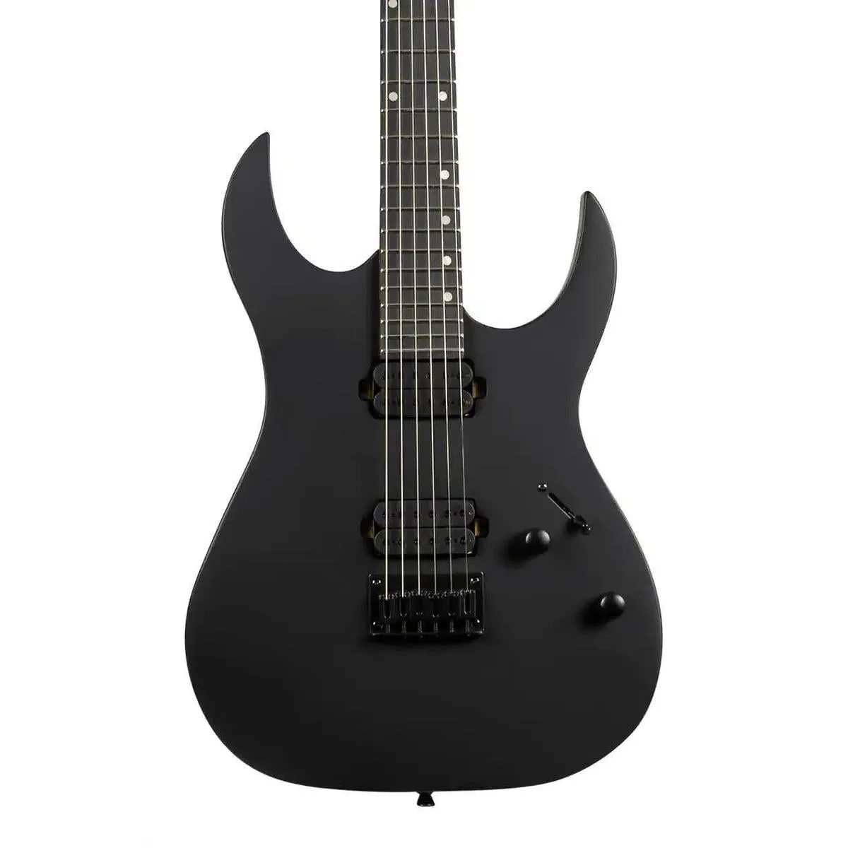 Spira S-400 MBK Satin Black Solid Body Stratocaster Electric Guitar