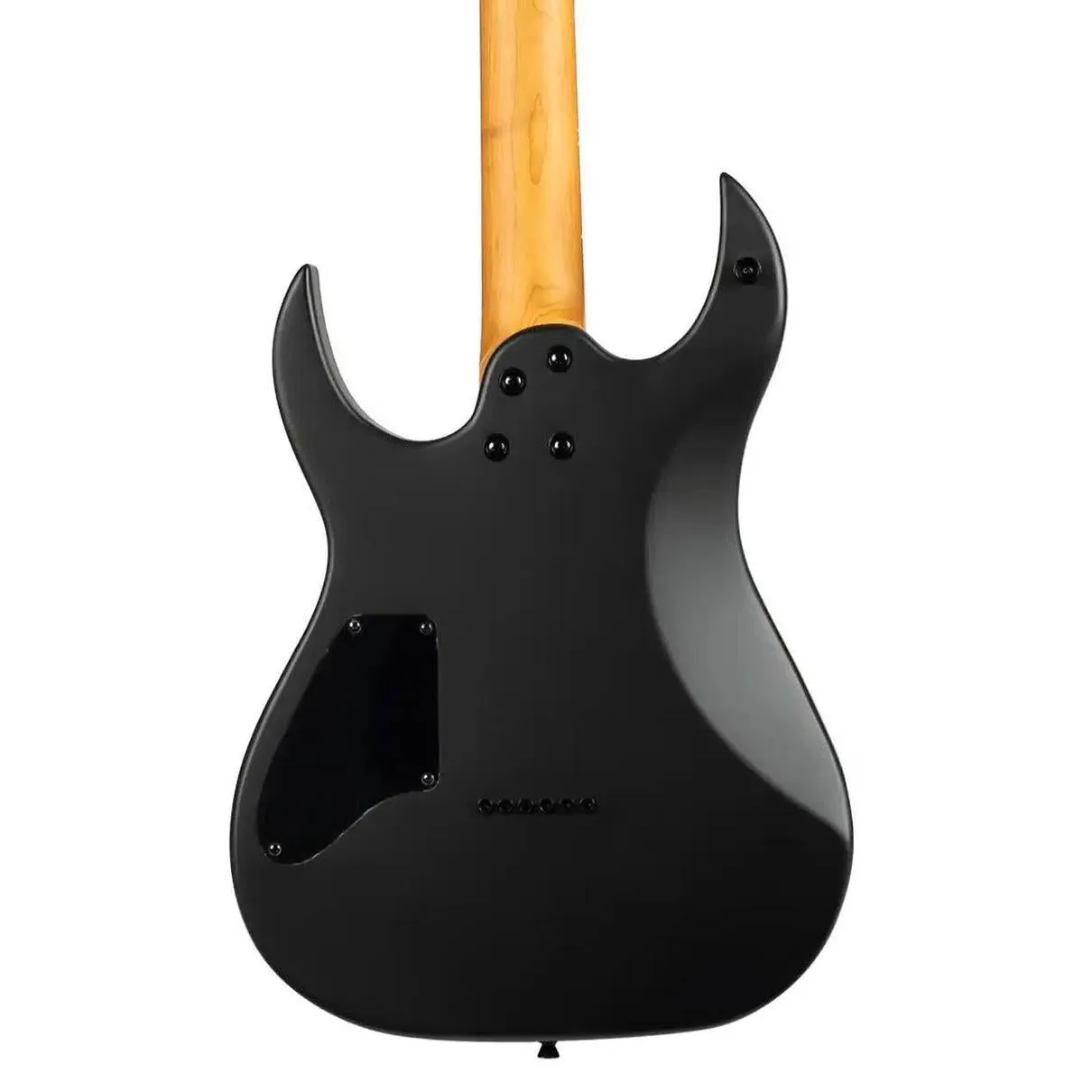 Spira S-400 MBK Satin Black Solid Body Stratocaster Electric Guitar - Image 2