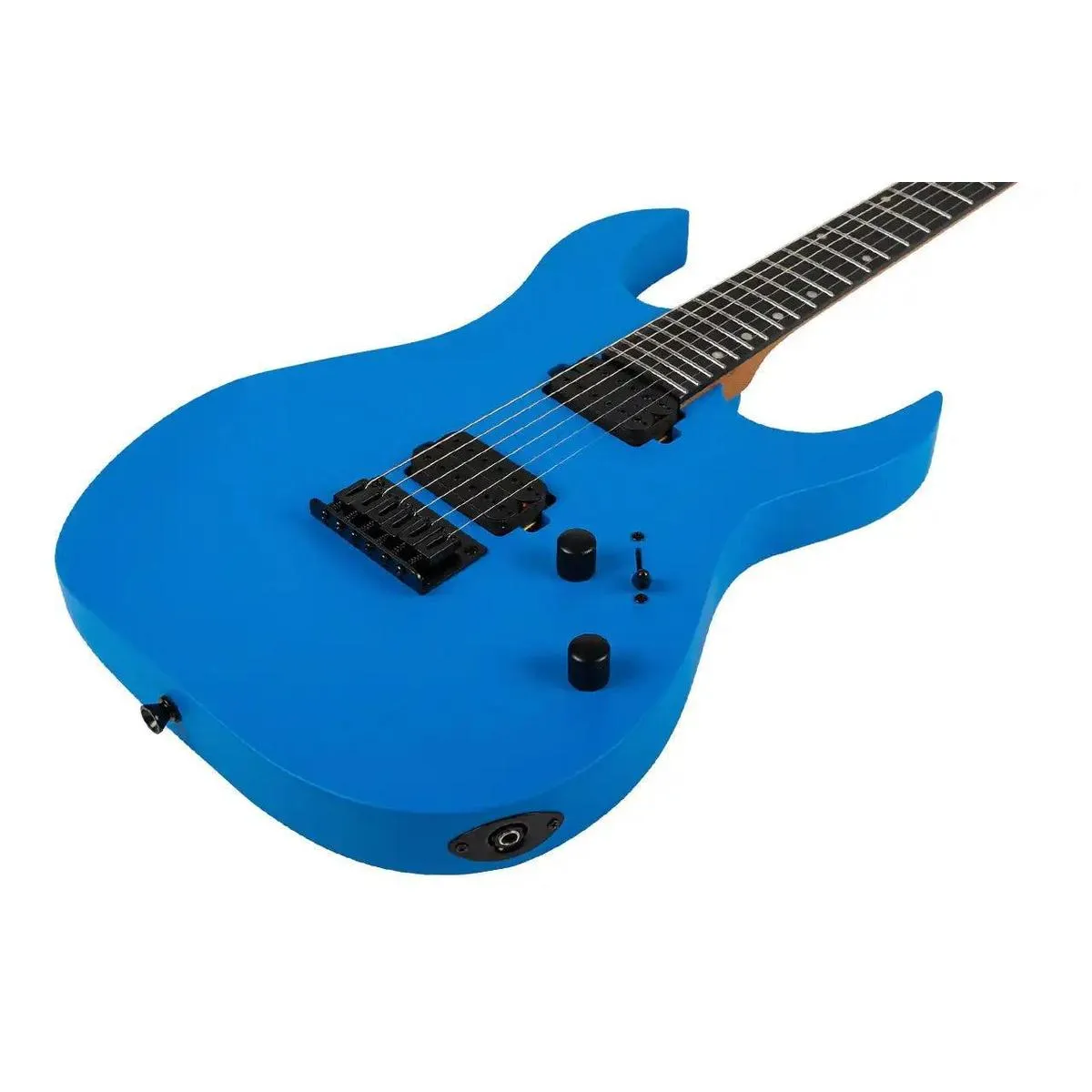 Spira S-400 MBL Satin Blue Solid Body Stratocaster Electric Guitar - Image 3