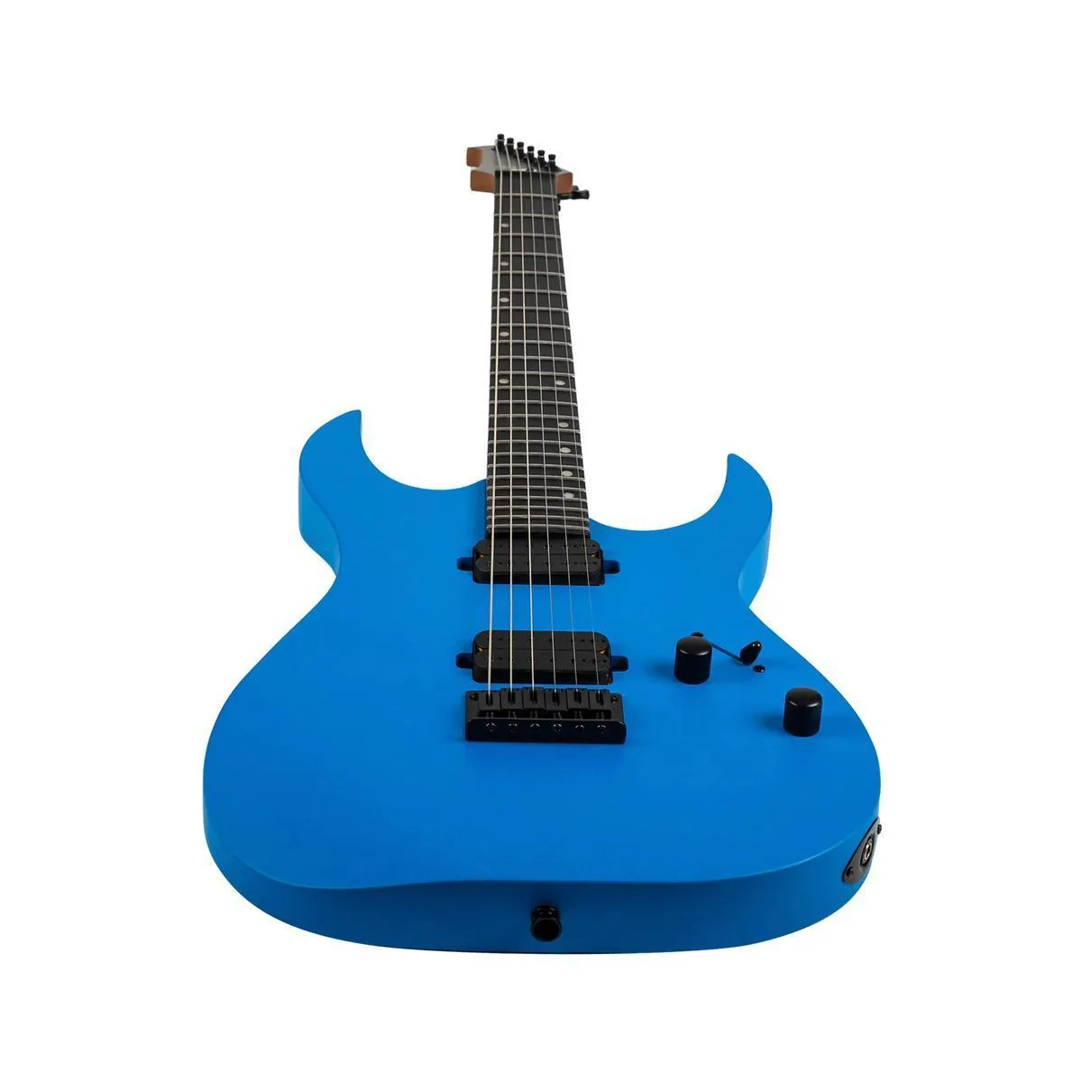 Spira S-400 MBL Satin Blue Solid Body Stratocaster Electric Guitar - Image 4