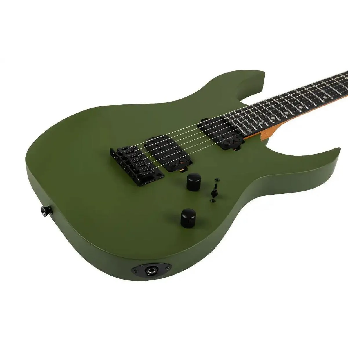 Spira S-400 MGR Dark Green Solid Body Stratocaster Electric Guitar - Image 3