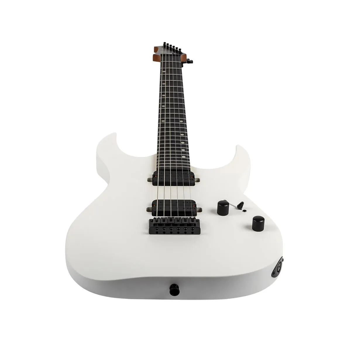 Spira S-400 MWH Satin White Solid Body Stratocaster Electric Guitar - Image 4