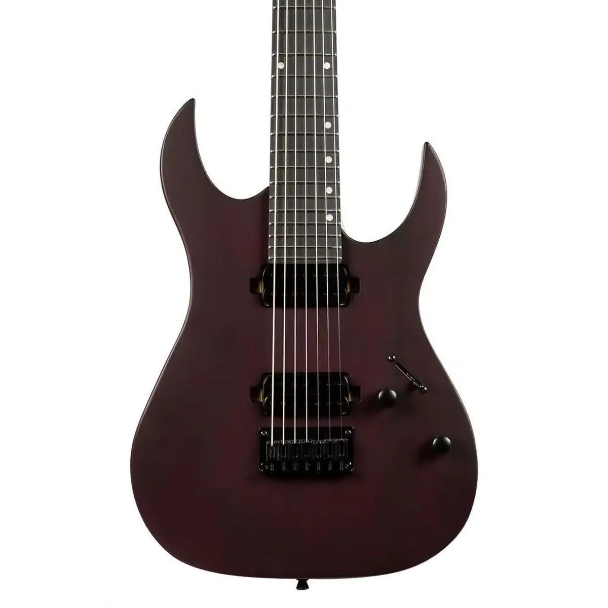 Spira S-407 MWR Wine Red Solid Body 7-String Stratocaster Electric Guitar