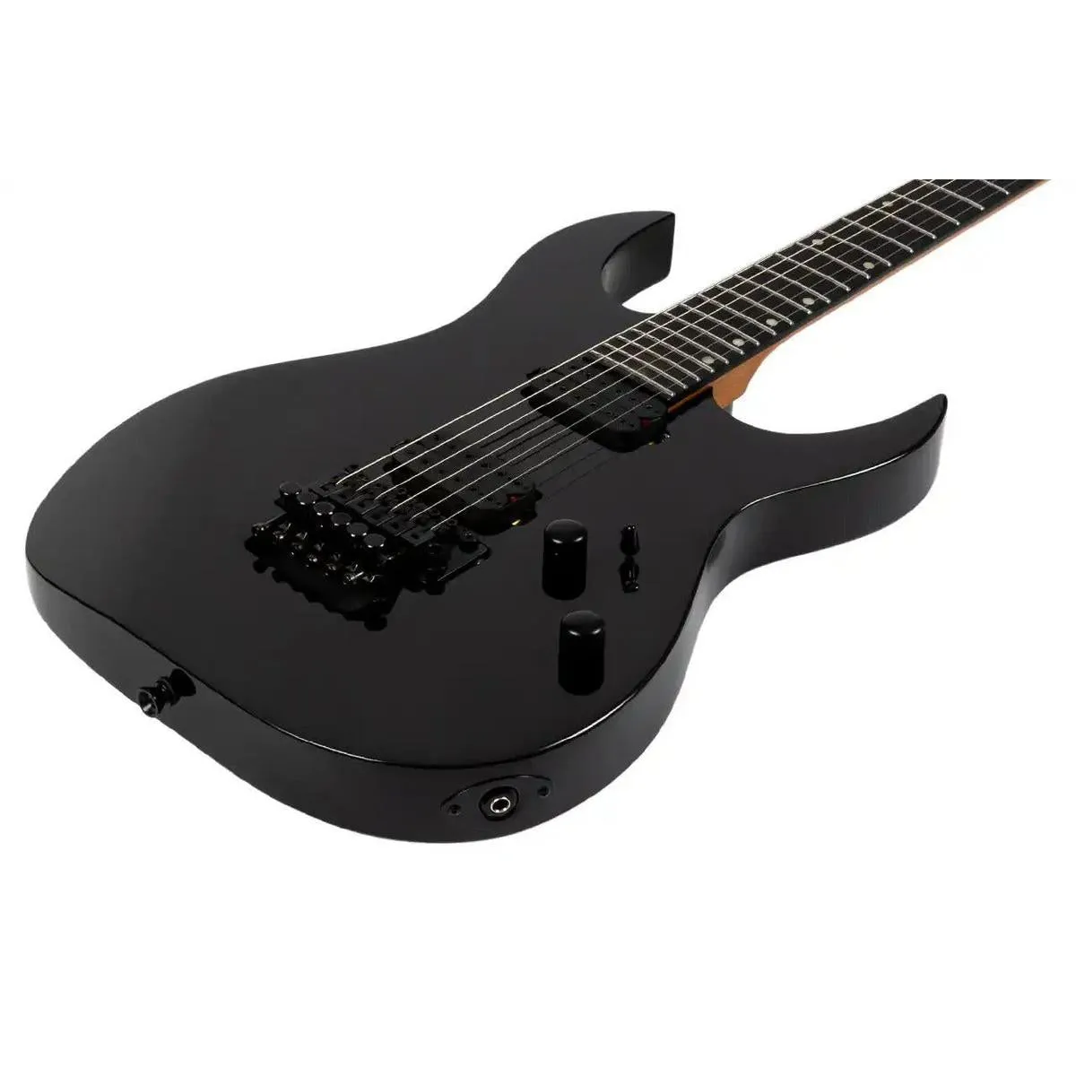 Spira S-420 BK Metallic Black Solid Body Stratocaster Electric Guitar - Image 3